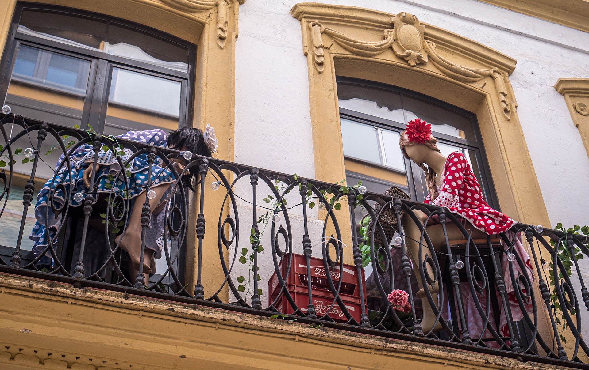 Upper floor of Tabanco Plateros, Calle Algarve, Jerez, Spain, 23 Apr 2022