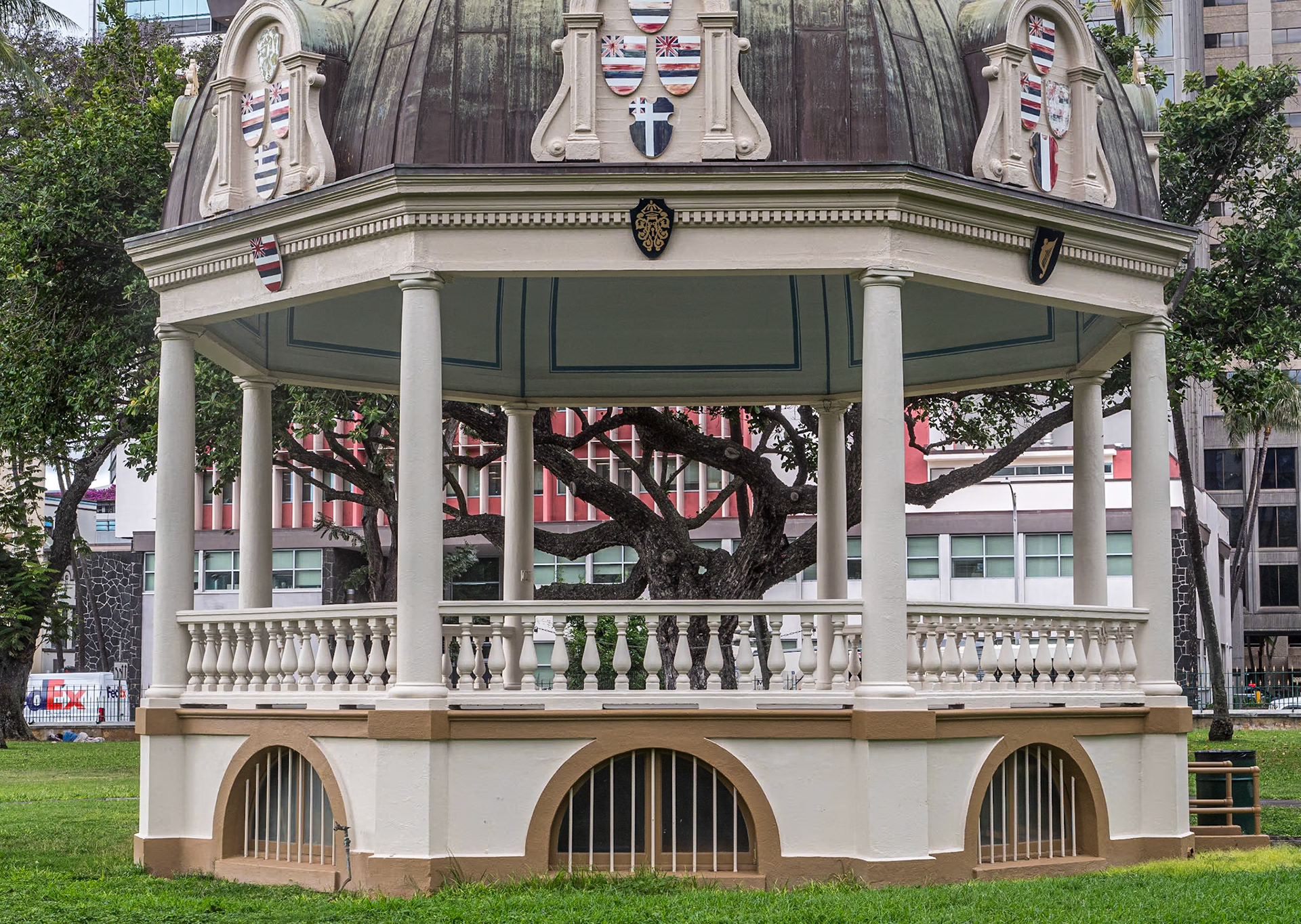 The Coronation Pavilion, Iolani Palace, Honolulu, 30 Jan 2024