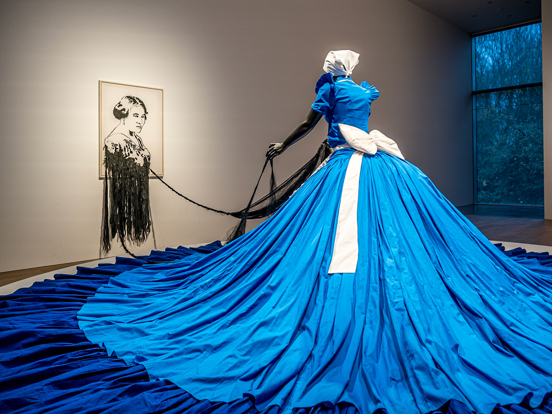 Mary Sibande's “Sophie Velucia and Madame CJ Walker”, Whitworth Art Gallery, Manchester, 18 Dec 2015