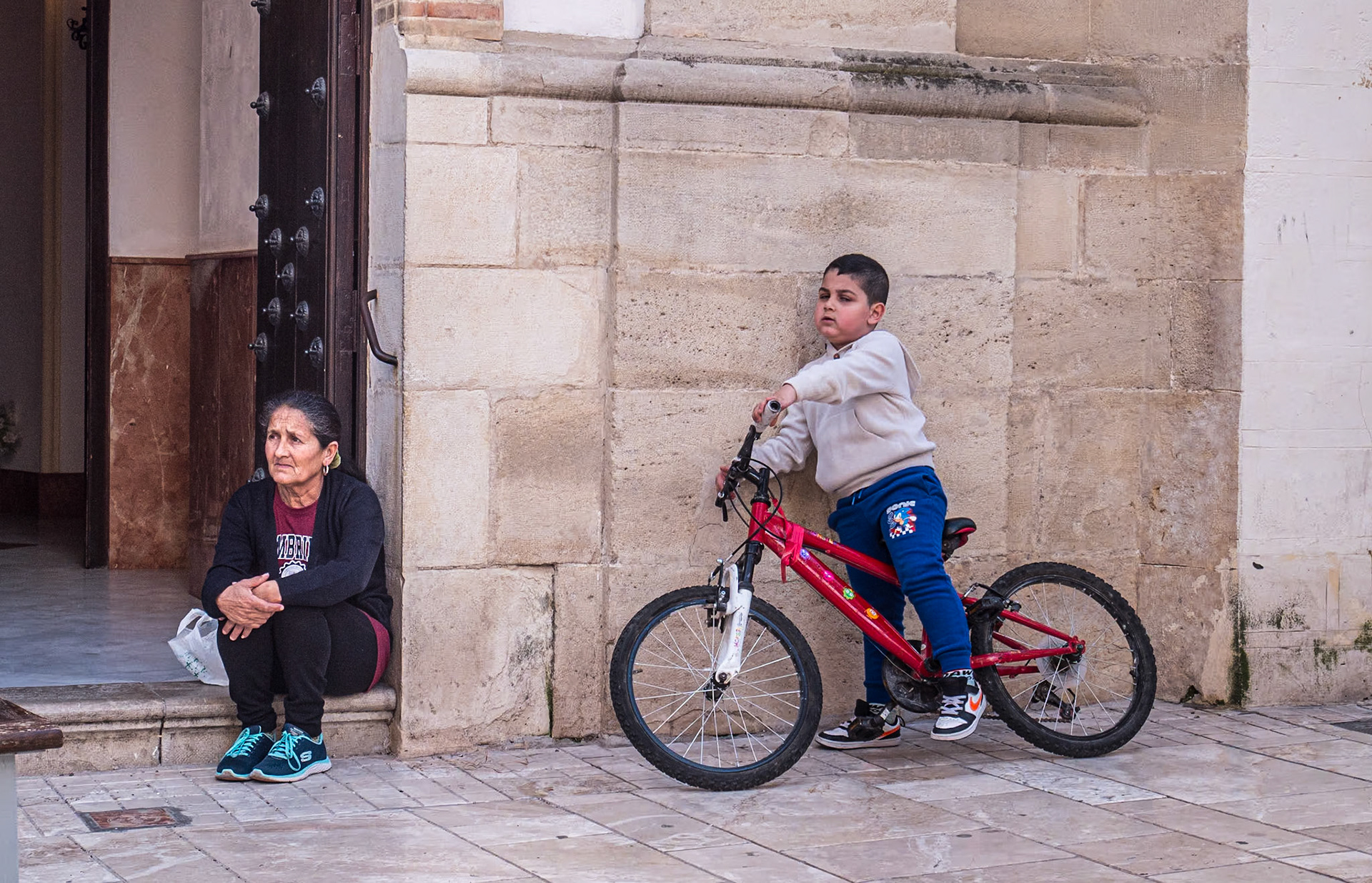 Outside Iglesia de la Encarnación, Montilla, Spain, 3 Apr 2024