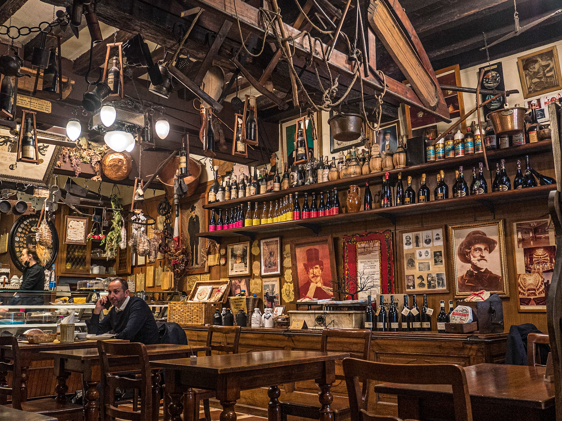 Baratta Salsamenteria Storica Diner, Busseto, Italy, 28 Oct 2021