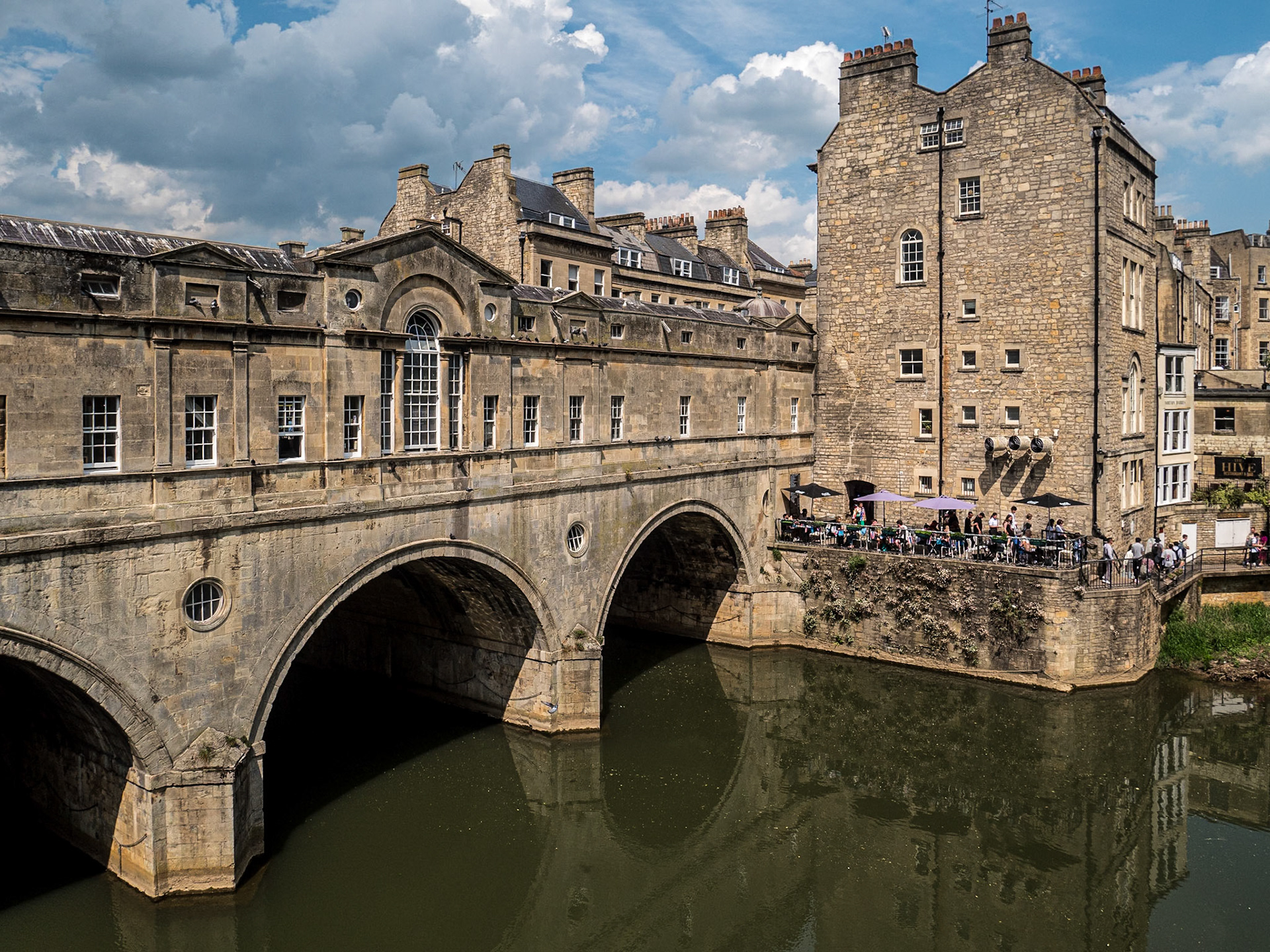 Pulteney Bridge, Bath, England, 12 May 2024