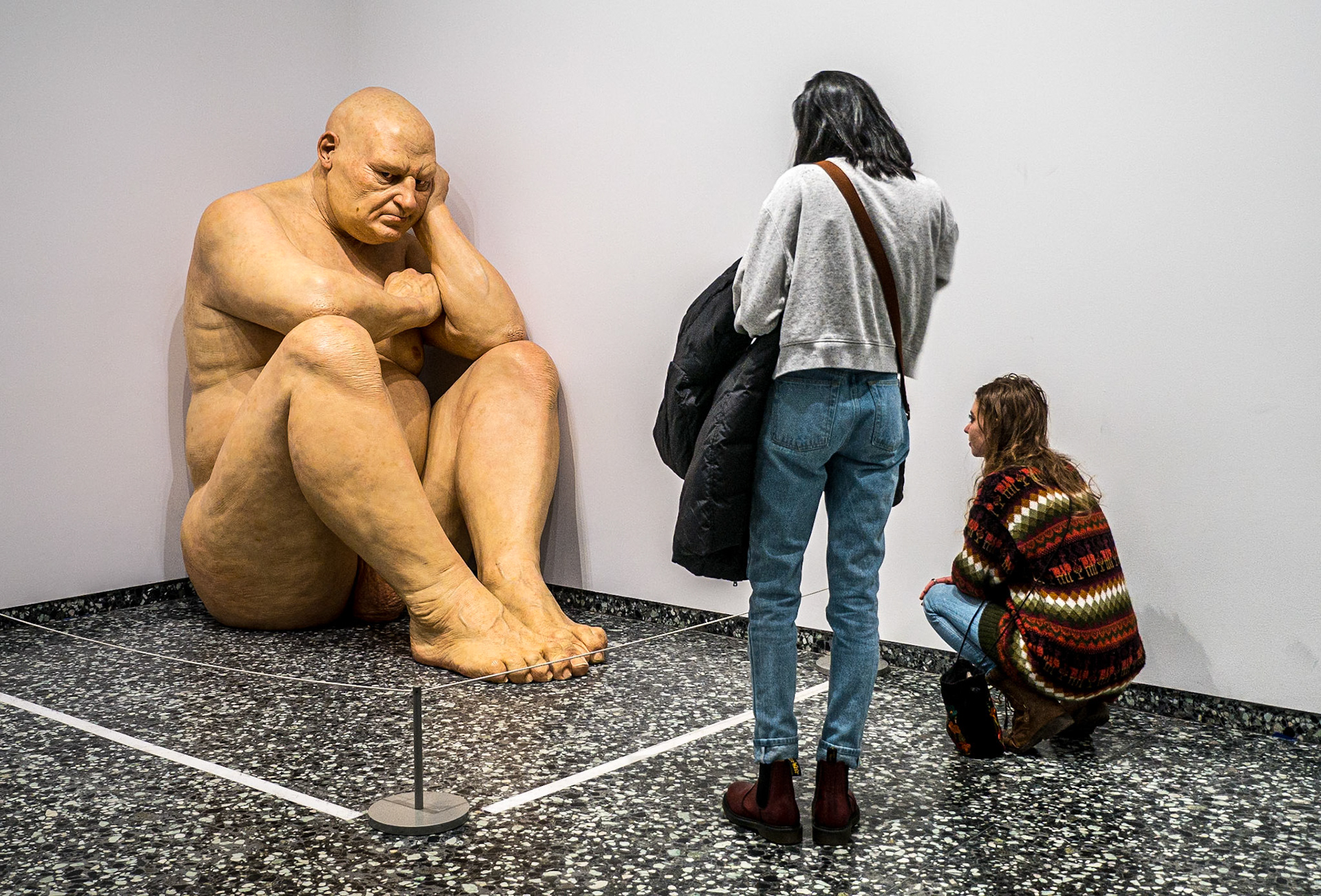 "Untitled (Big Man)" by Ron Mueck, Hirshhorn Museum, Washington DC, 4 Mar 2018