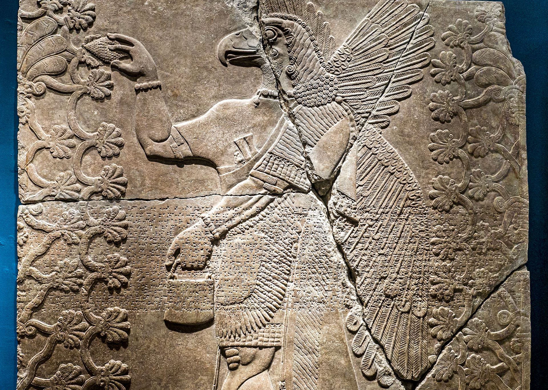 Eagle-headed Genie between two sacred trees, Brooklyn Museum, 28 Feb 2018