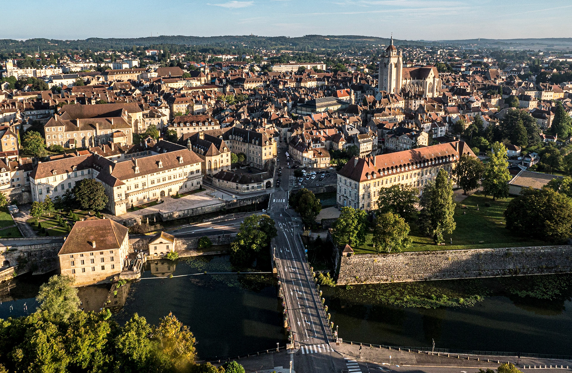 Taken from a hot air balloon, over Dole, France, 12 Sep 2021