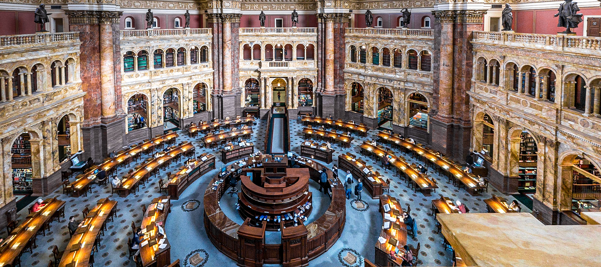 Reading Room, Library of Congress, Washington DC, 3 Mar 2018