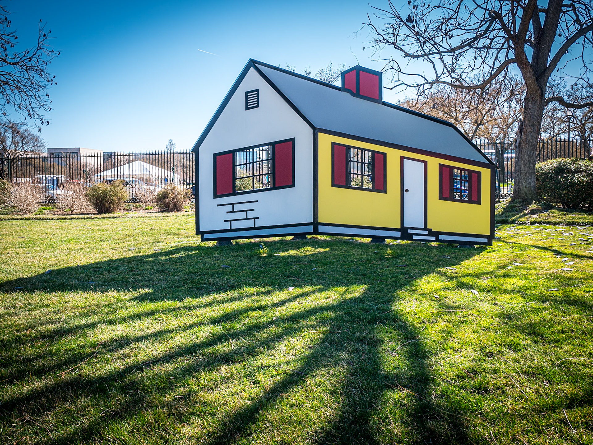 House I, by Roy Lichtenstein, National Gallery of Art Sculpture Garden, Washington DC, 4 Mar 2018