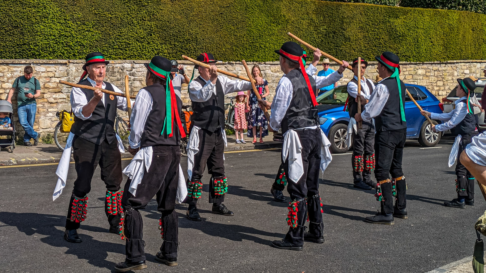 Morris dancing, Bradford-on-Avon, England, 11 May 2024