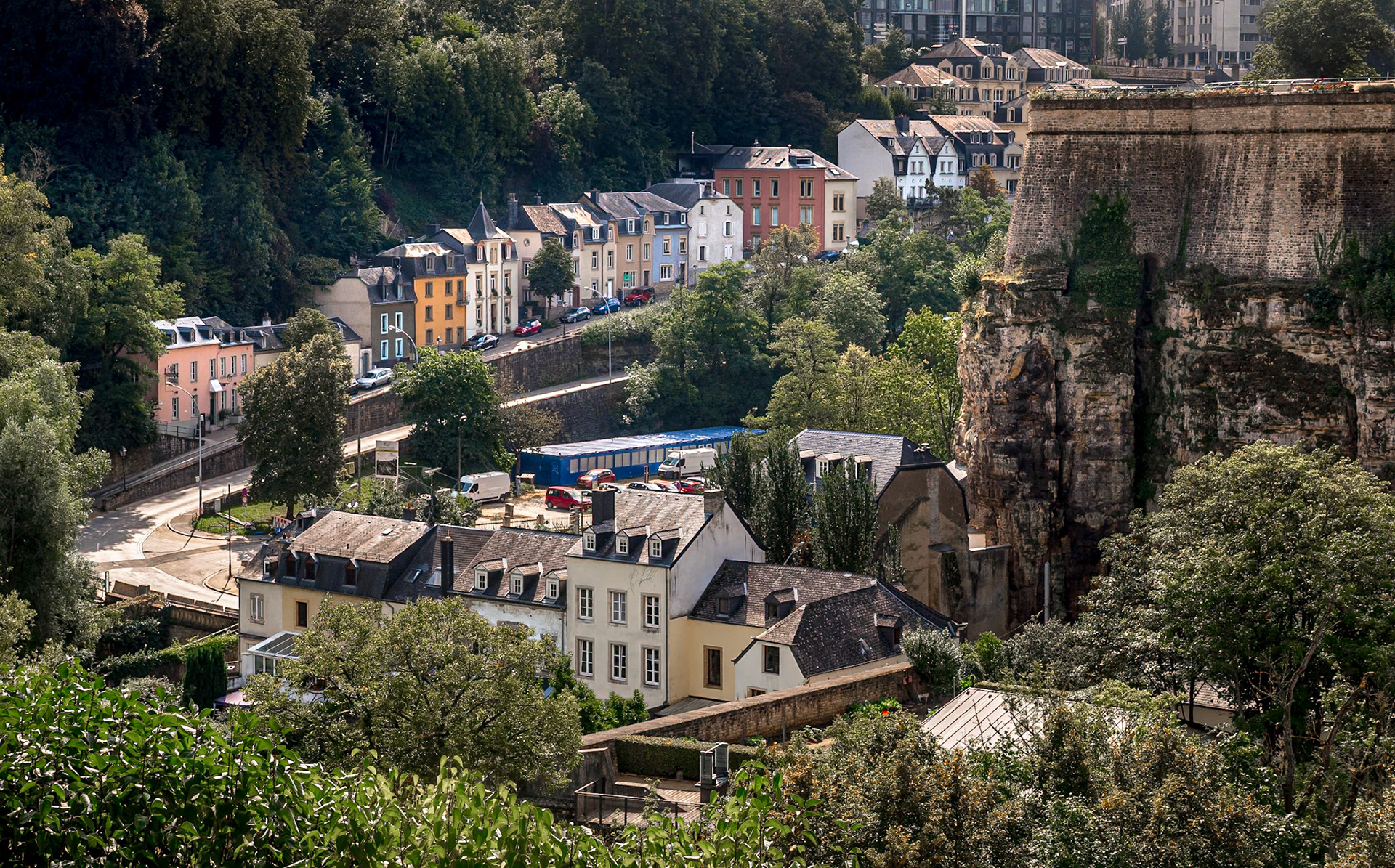 From the Plateau du Rham, Luxembourg City, 20 Sep 2021