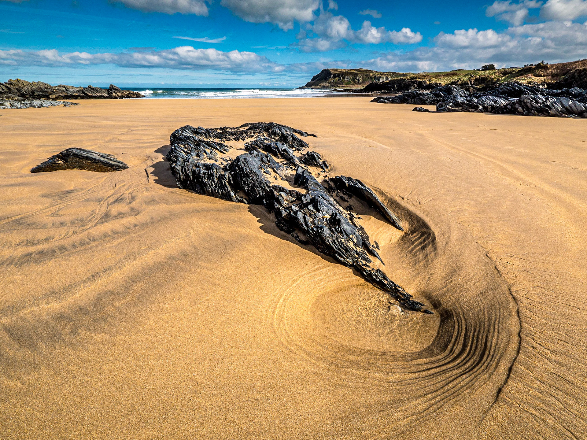 Culdaff Beach, Inishowen Peninsula, Co Donegal, 13 Mar 2020