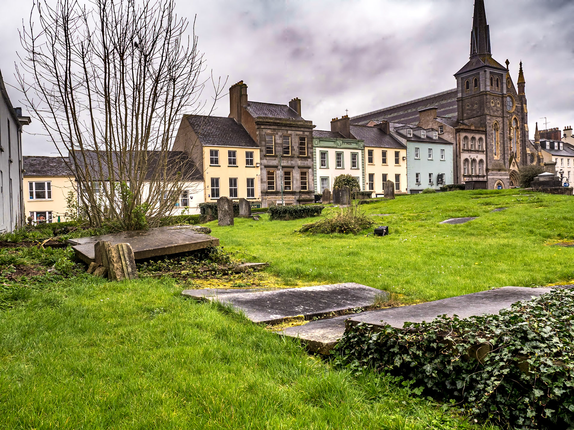 In graveyard of St Macartin's Cathedral, Enniskillen, 5 Apr 2019