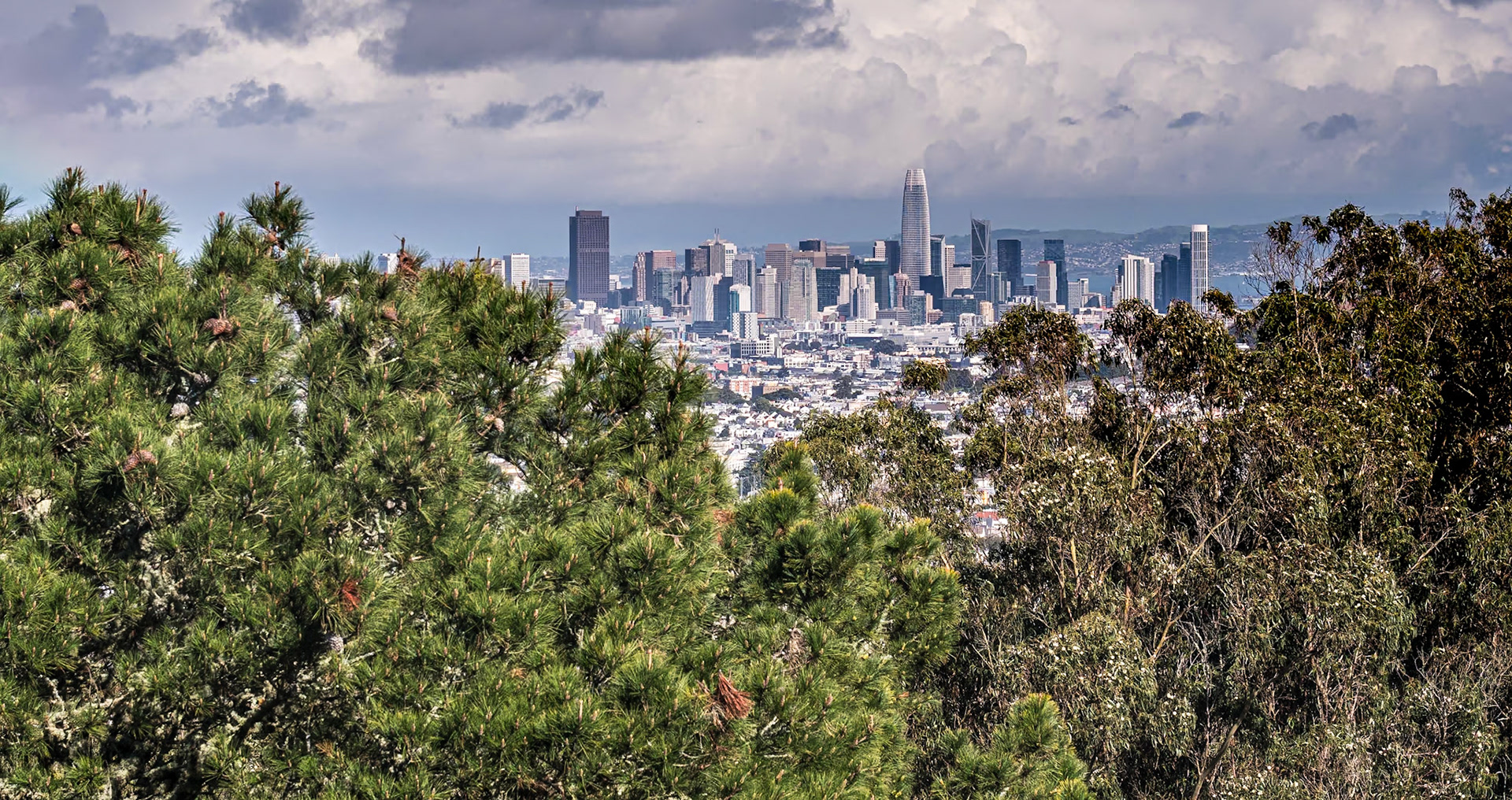 View from B&amp;V's apartment, Daly City, San Francisco, 2 Feb 2024