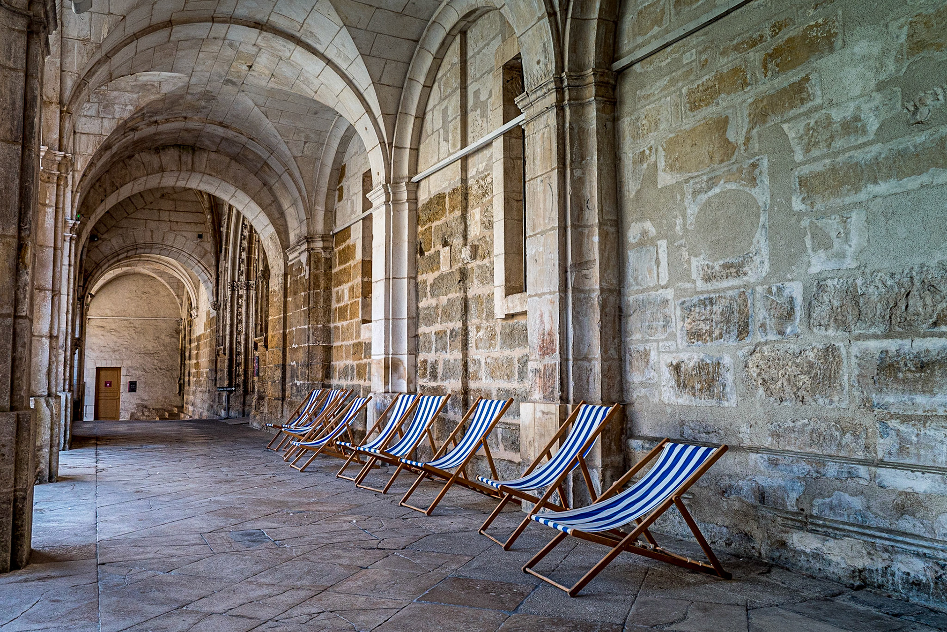 Cloister of Abbey of Saint-Germain, Auxerre, 15 Sep 2019