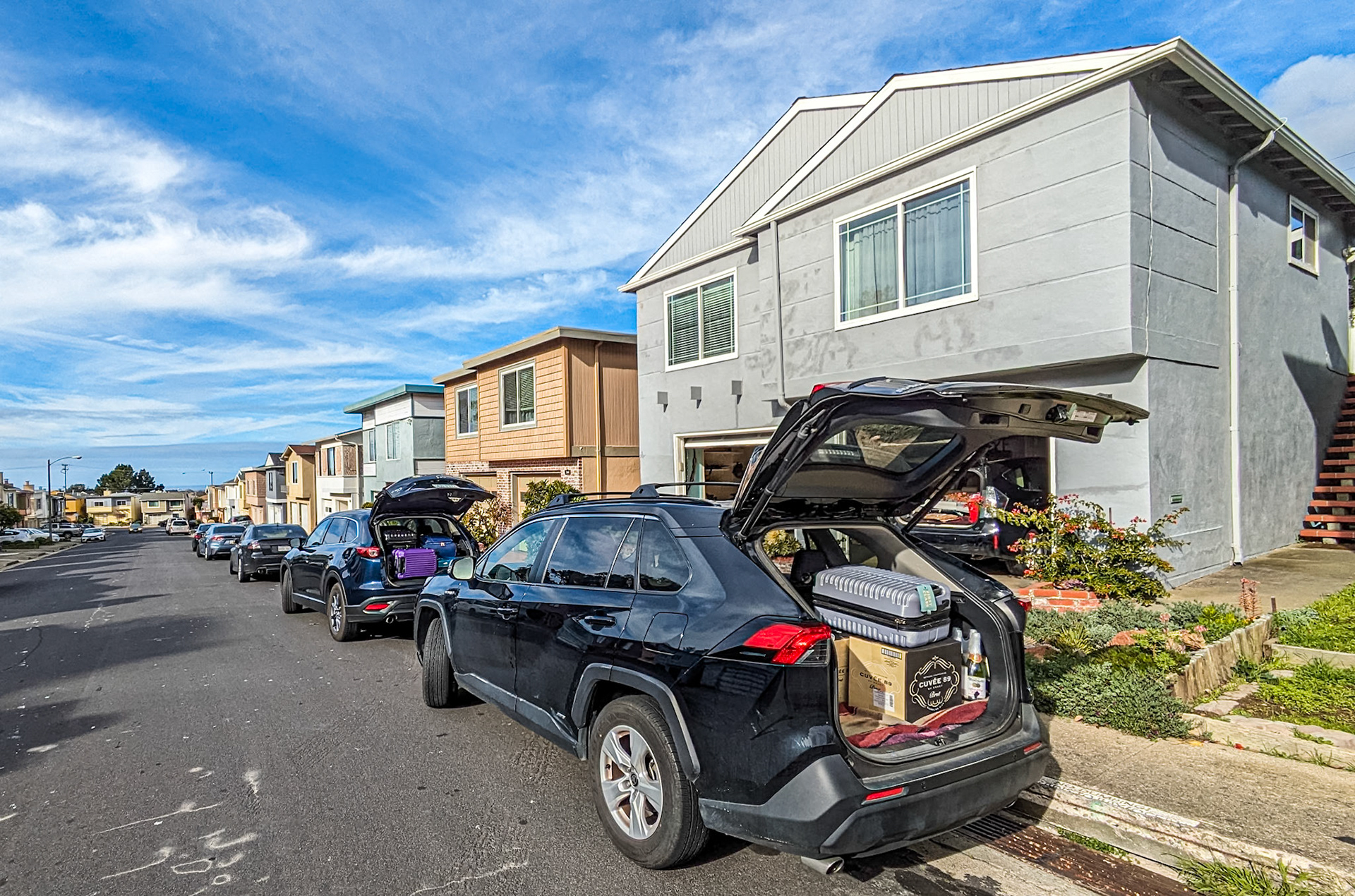 Outside B&amp;V's place, Alta Vista Way, San Francisco, 13 Jan 2024