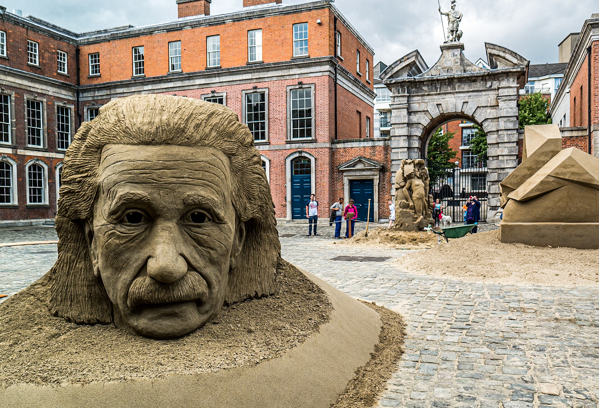 Sand sculptures, Dublin Castle, 28 Jul 2014