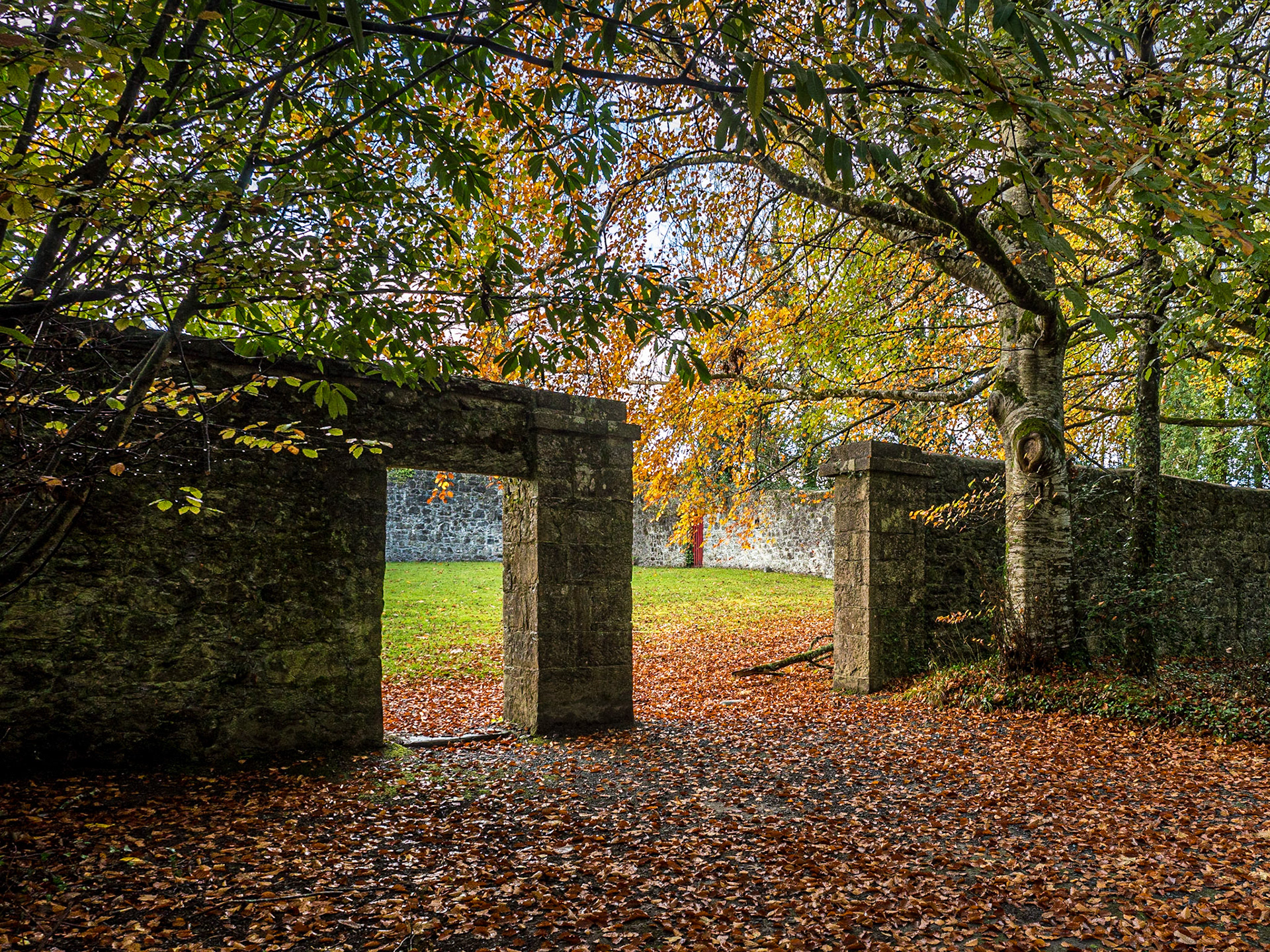 Walled garden, Coole Park, Co Galway, 31 Oct 2018