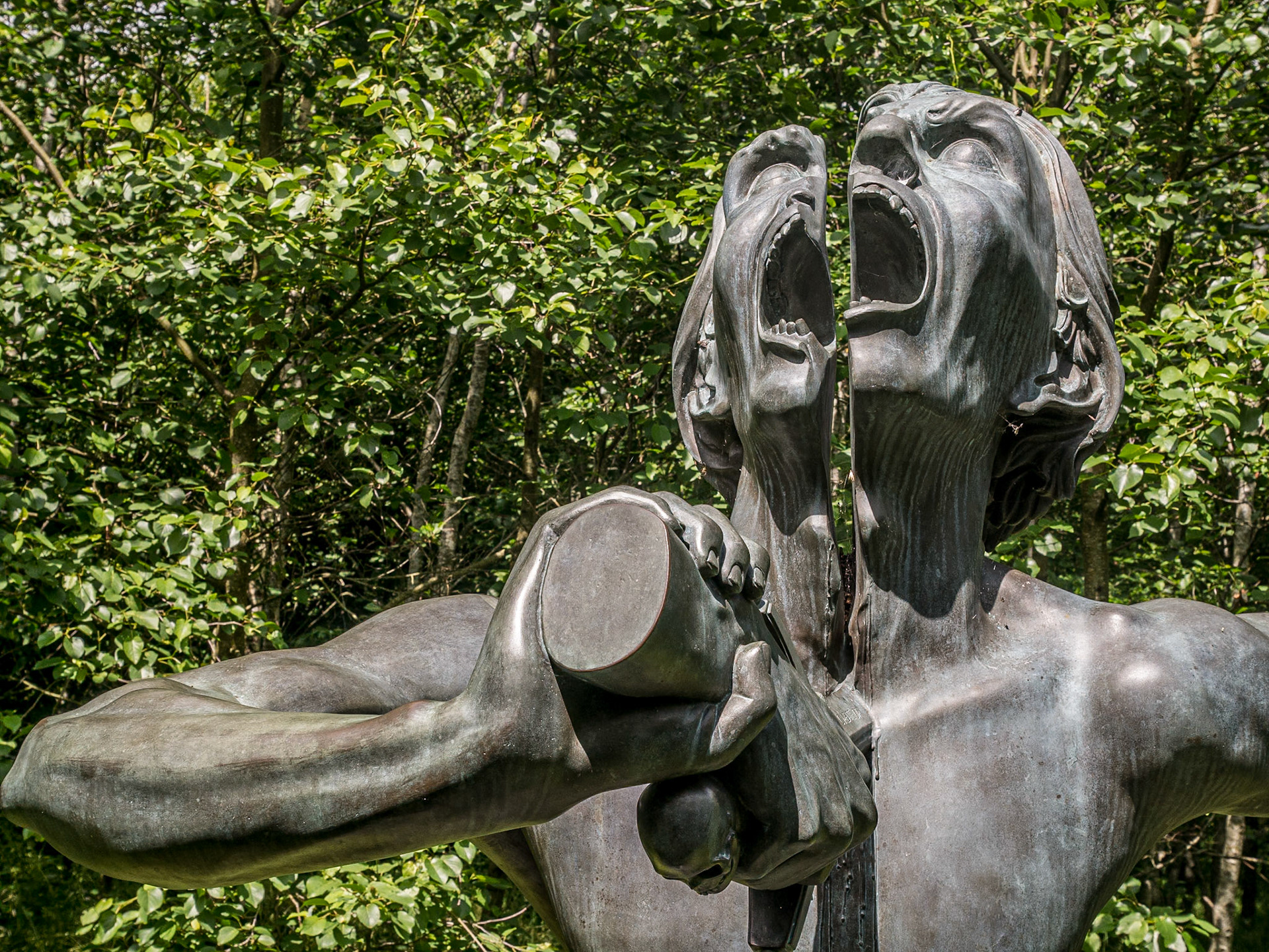 "Split Man", Indian Sculpture Park, near Roundwood, Co Wicklow, 9 Jul 2015