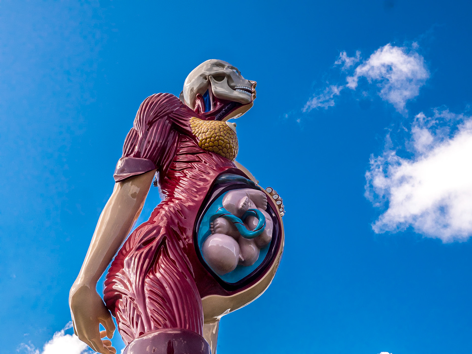 "The Virgin Mother" by Damien Hirst, Yorkshire Sculpture Park, 31 Aug 2019