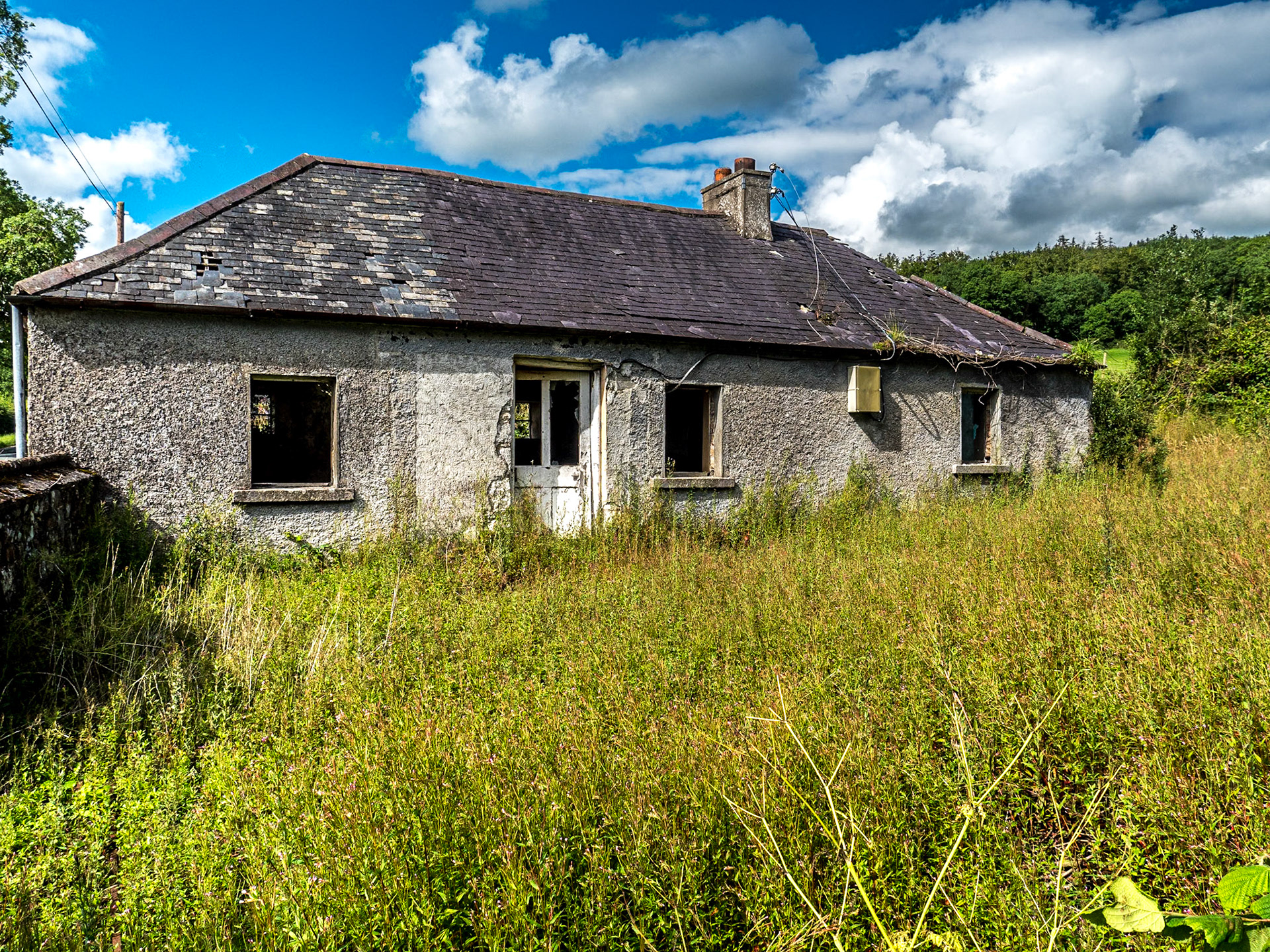 Abandoned house by Corballis Forge, Co Kildare, 9 Jul 2020