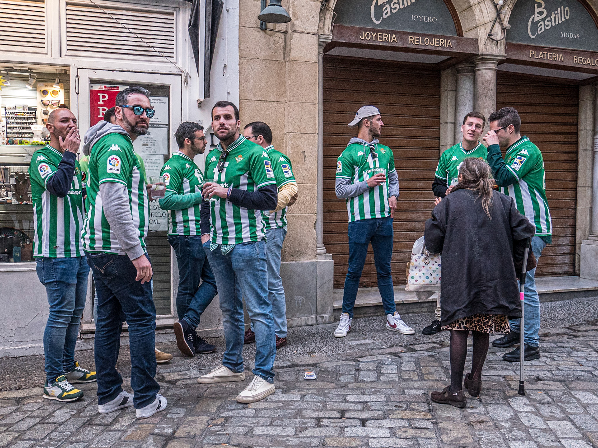 Outside Tabanco Plateros, Calle Algarve, Jerez, Spain, 23 Apr 2022