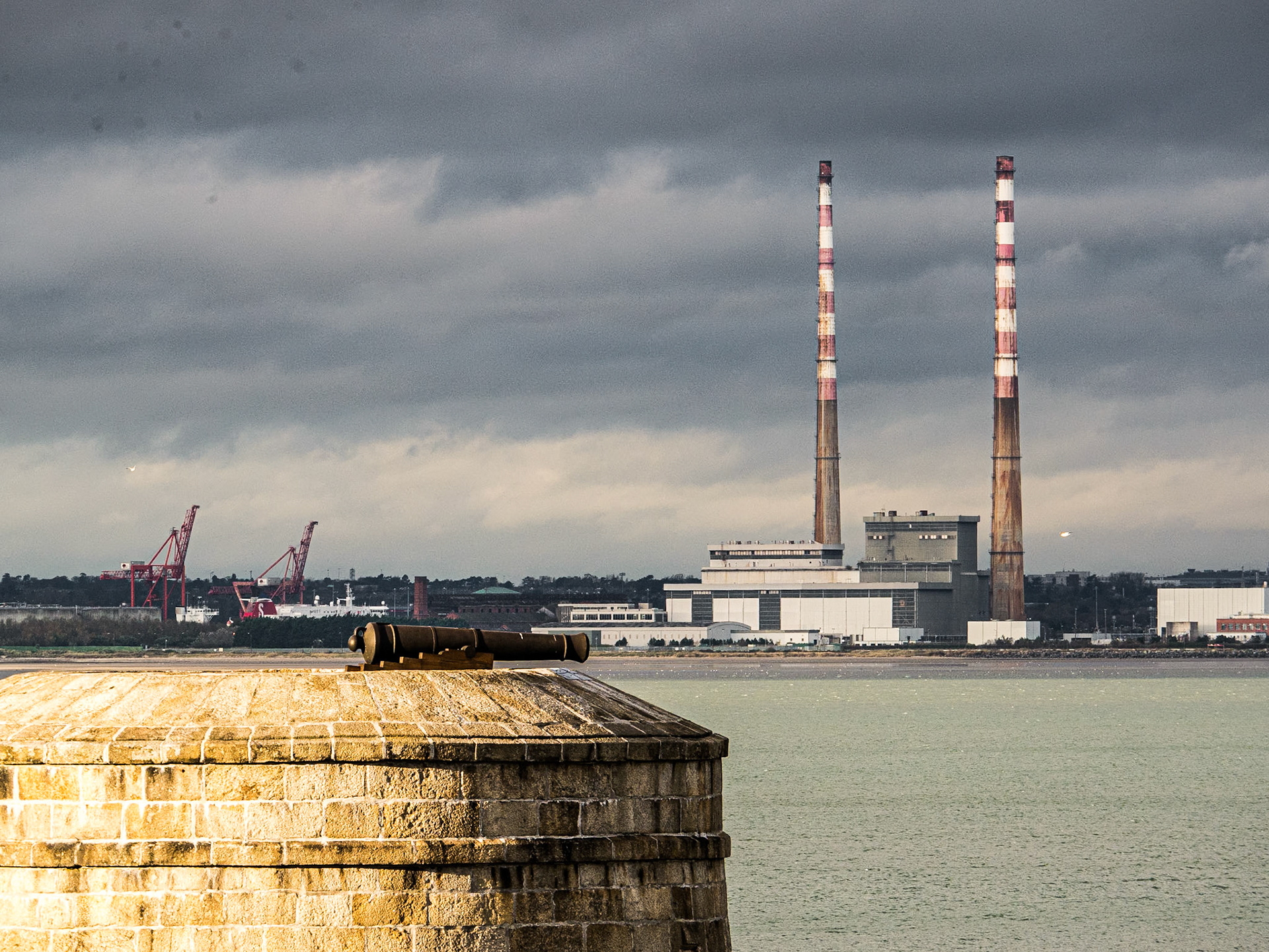 Martello tower at Seapoint, Dublin, 10 Nov 2015