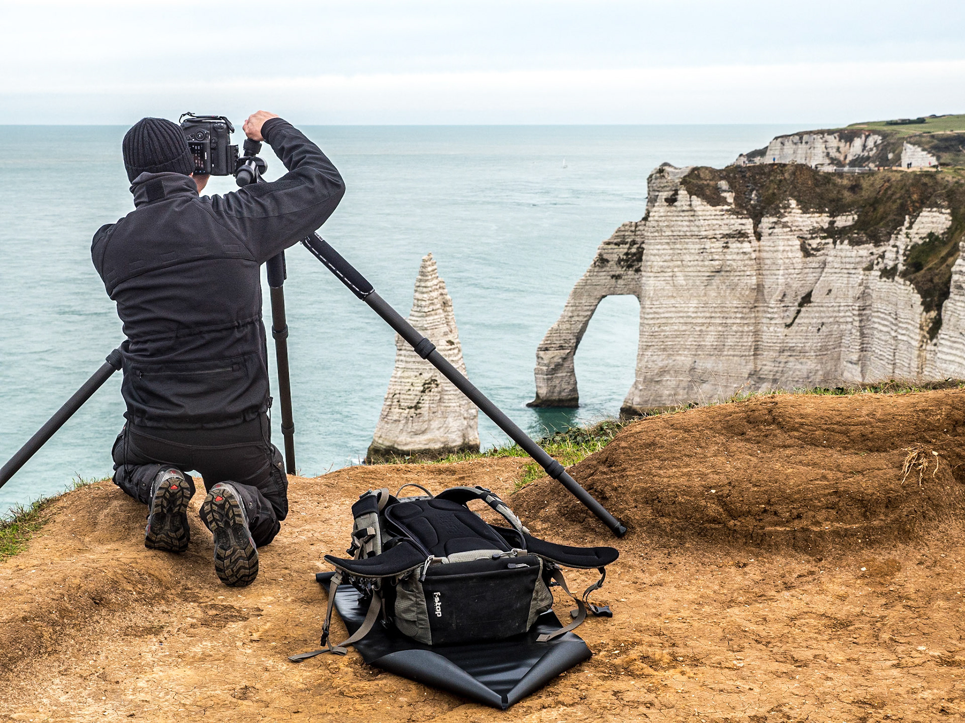Chalk cliffs, Étretat, Normandy, 3 Oct 2019
