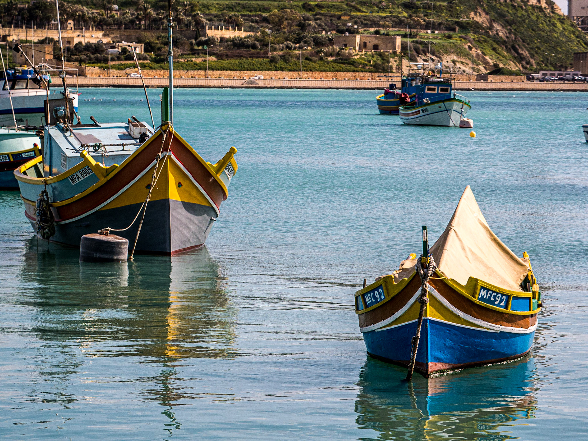 Marsaxlokk harbour, Malta, 24 Feb 2015