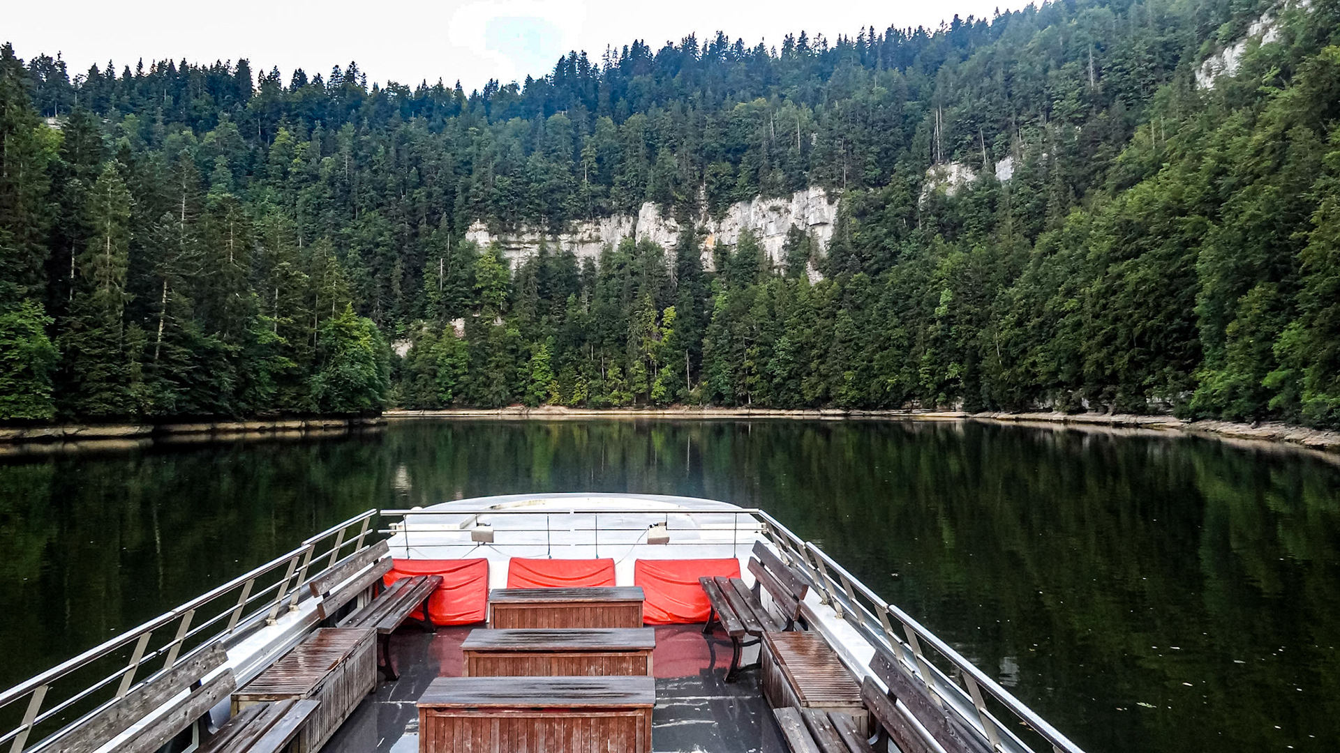 On the boat back from Saut du Doubs, 6 Sep 2013