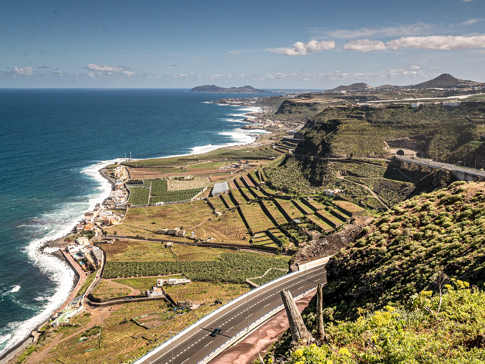 View of north coast from near Guia, Gran Canaria, 23 Feb 2016