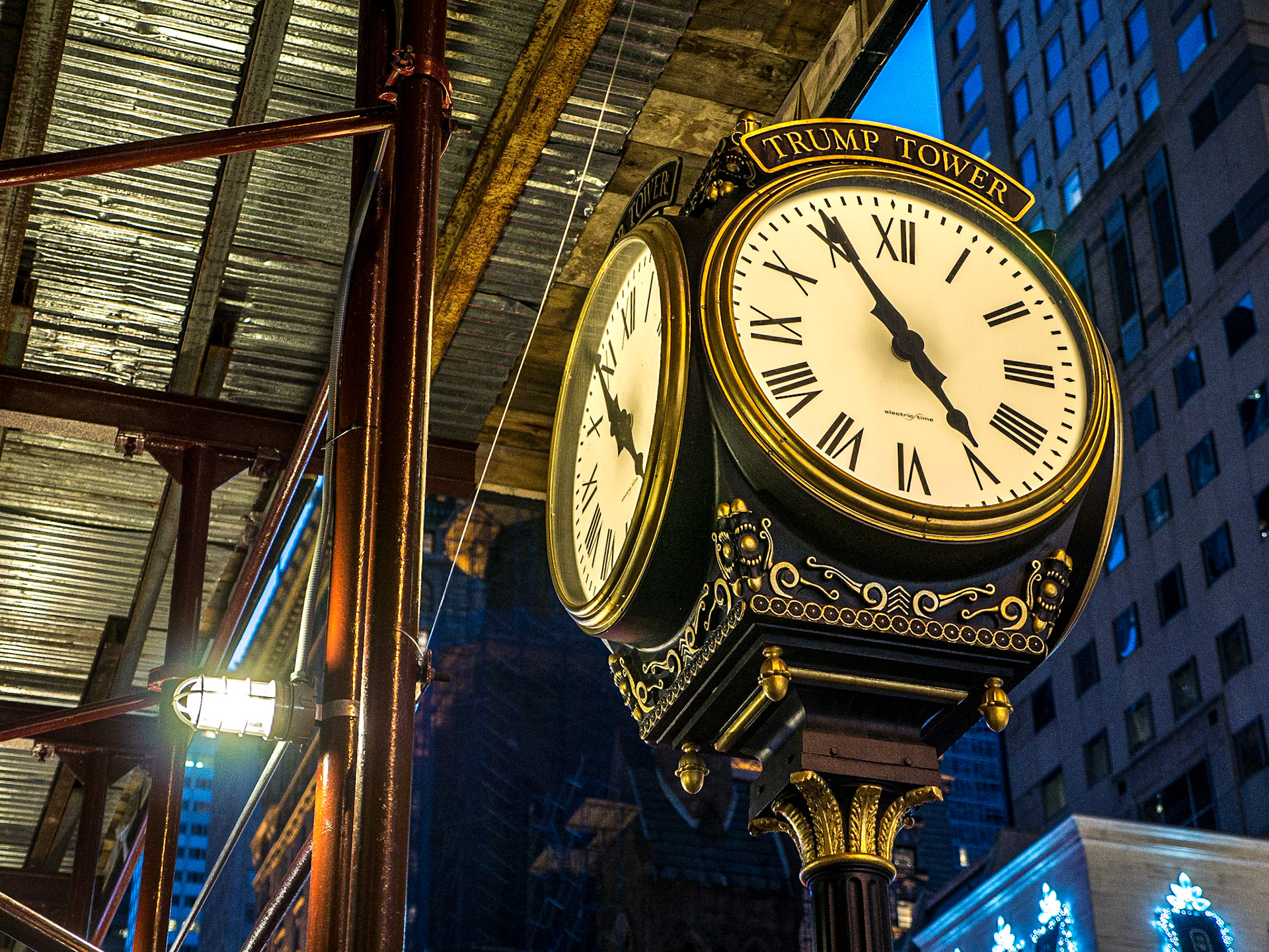 Outside the Trump Tower, Fifth Avenue, Manhattan