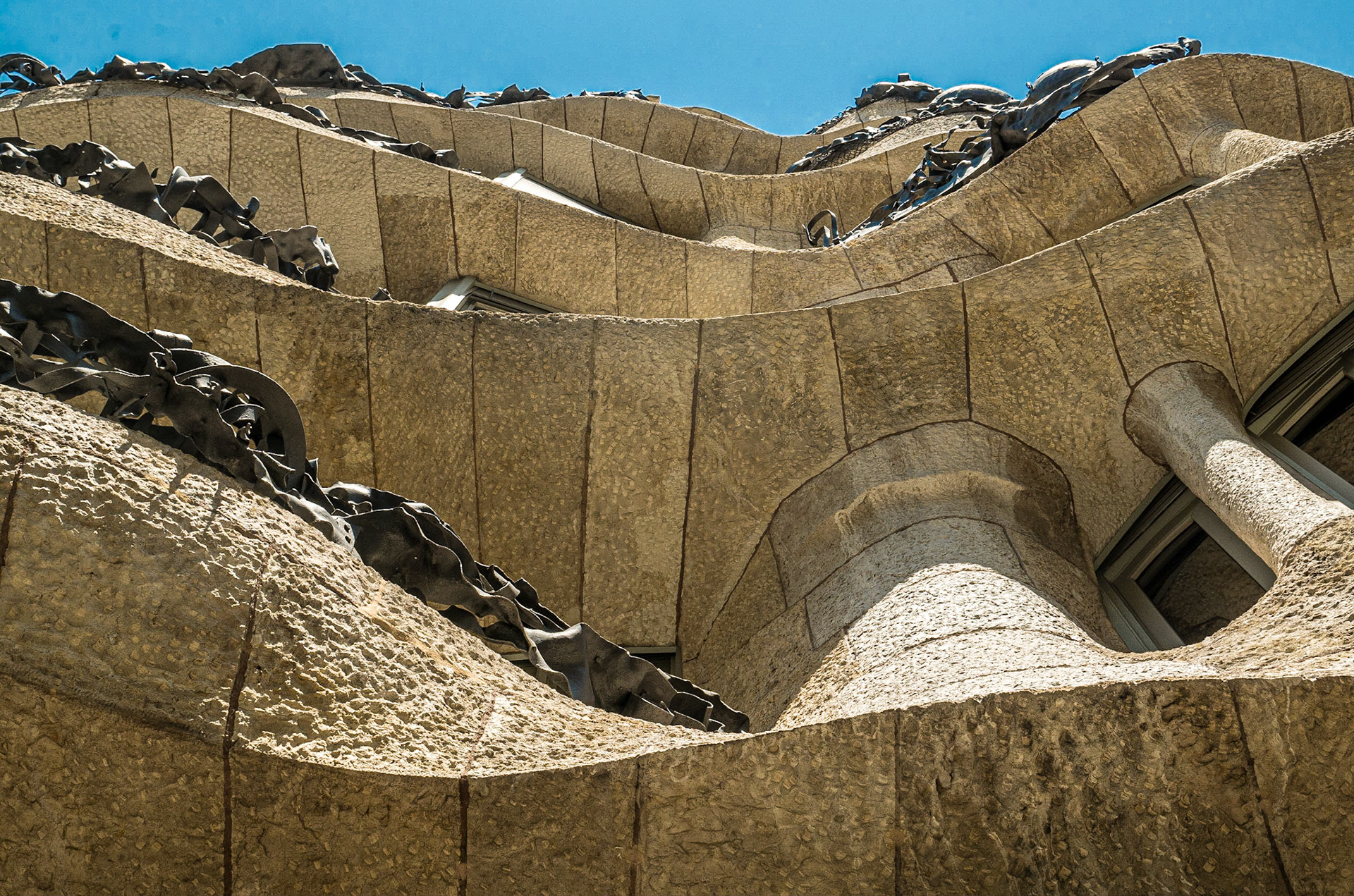 Exterior of Casa Milà (La Pedrera), Barcelona, 27 Jun 2016