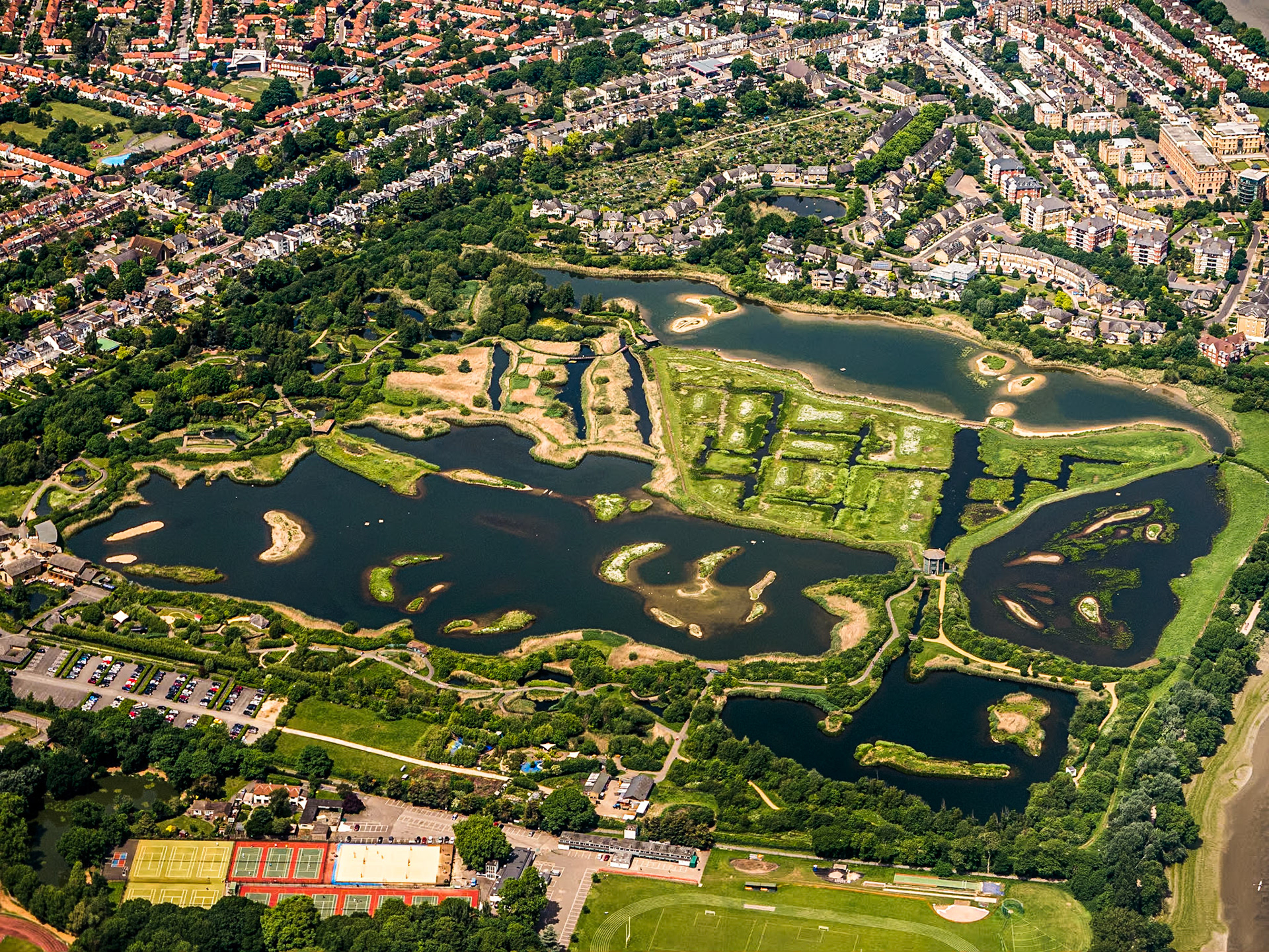 View of London from Shannon-Heathrow plane, 28 May 2017