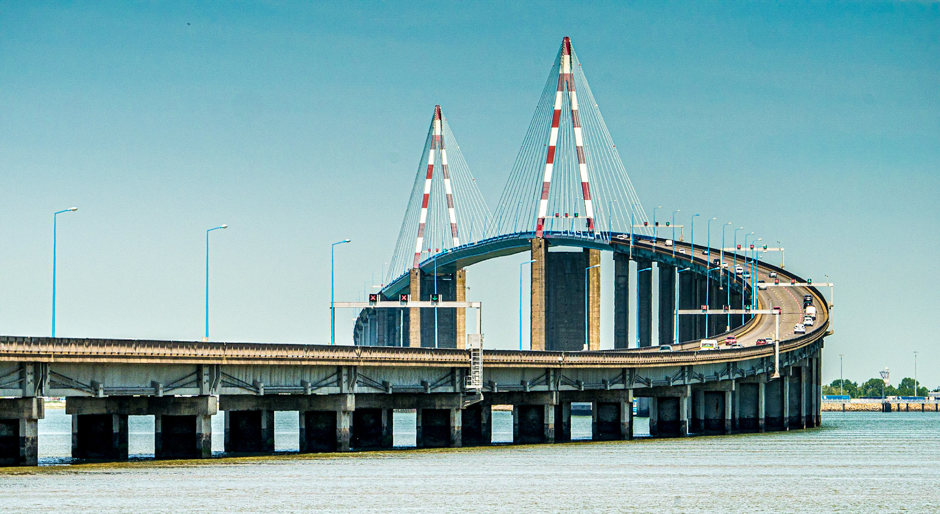 Saint-Nazaire Bridge, from Saint-Brevin-les-Pins, 22 May 2017