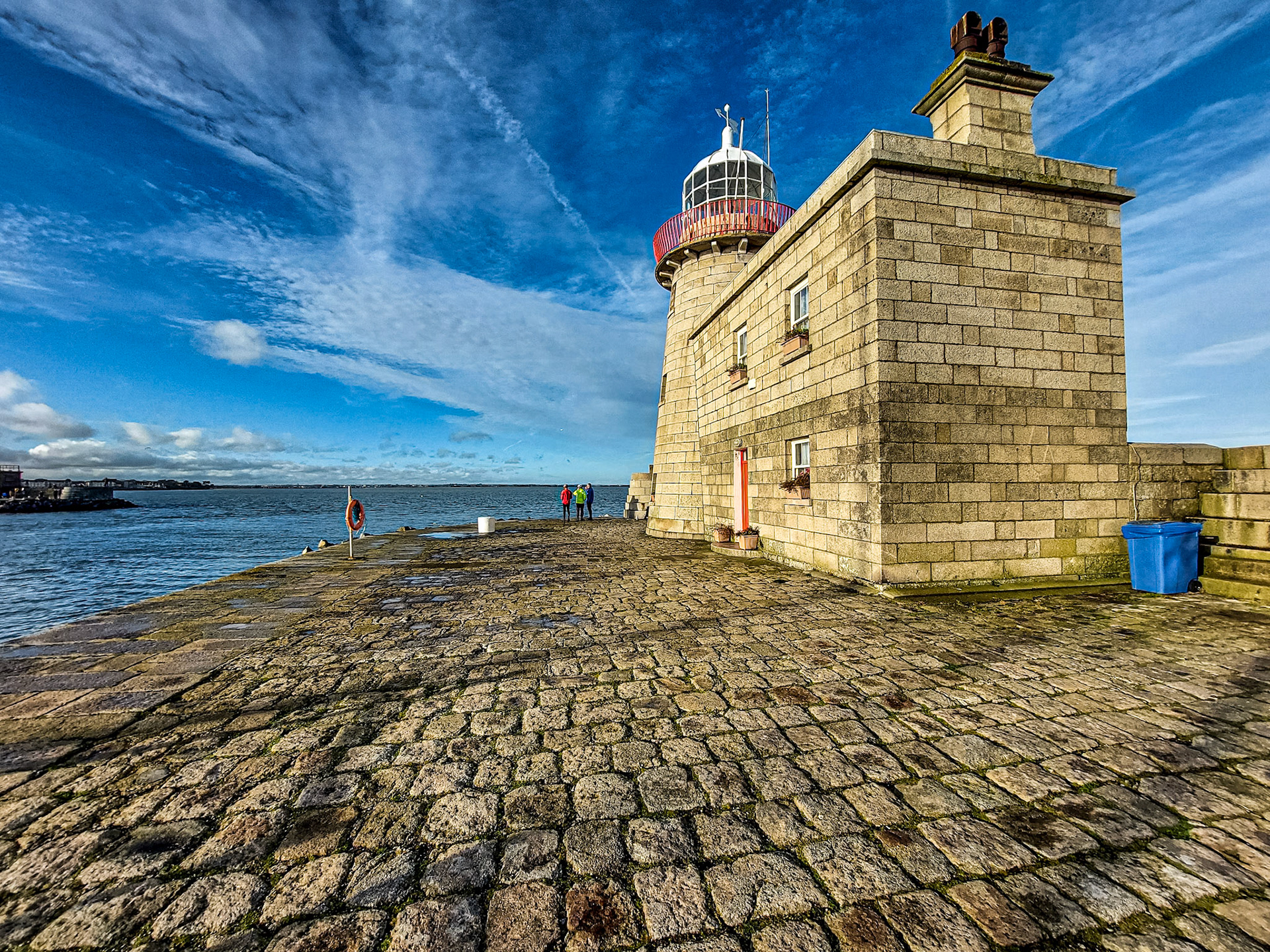 At the end of Howth Pier, Dublin, 23 Dec 2021
