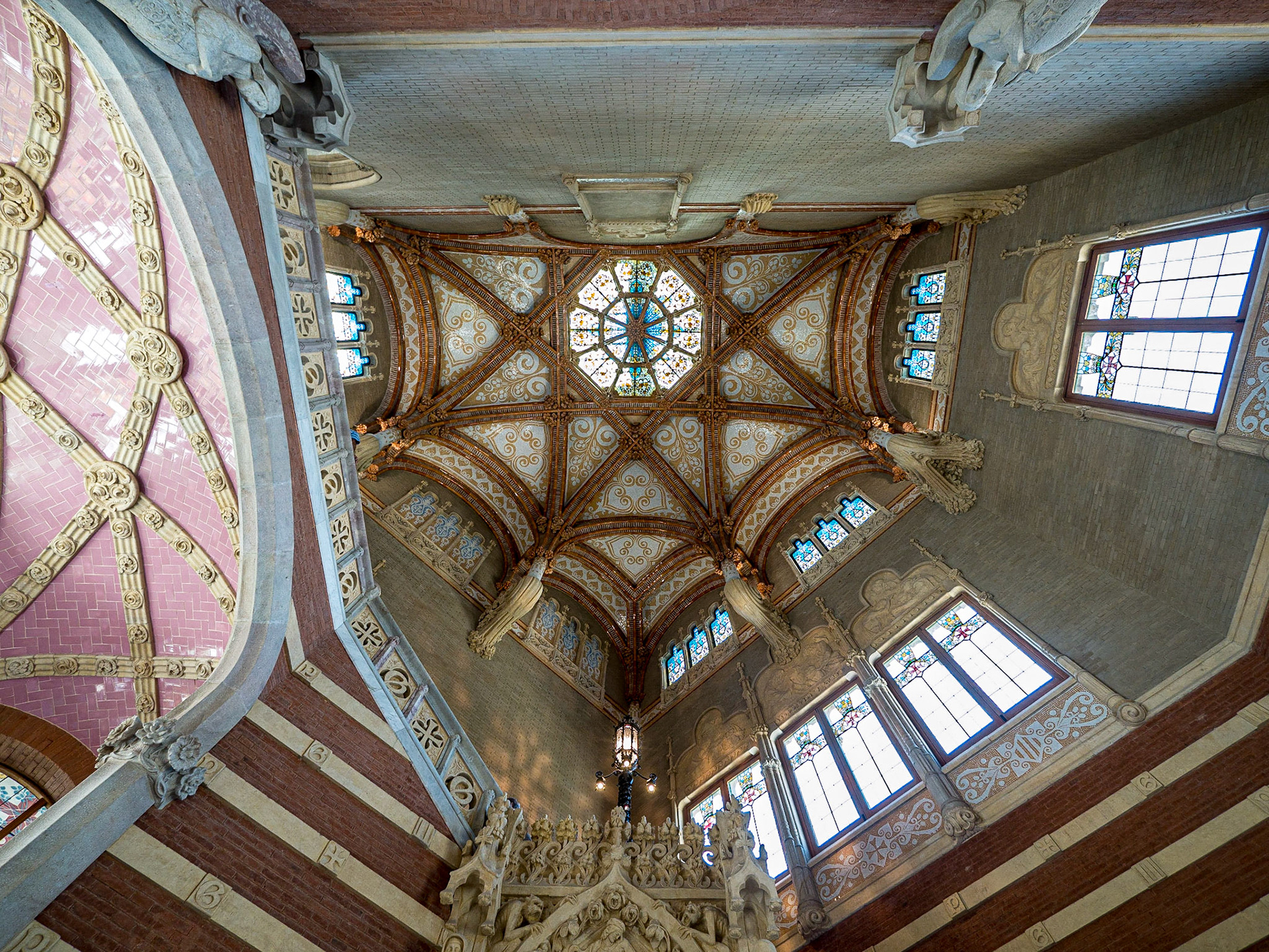 Interior of Hospital de Sant Pau, Barcelona, 25 Jun 2016