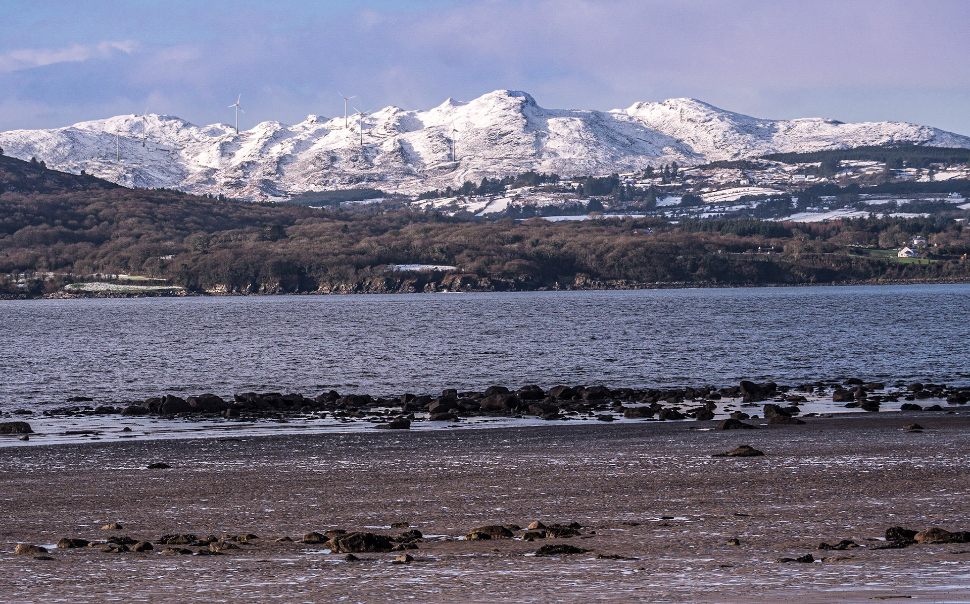 View from Buncrana Beach, Co Donegal, 19 Jan 2023