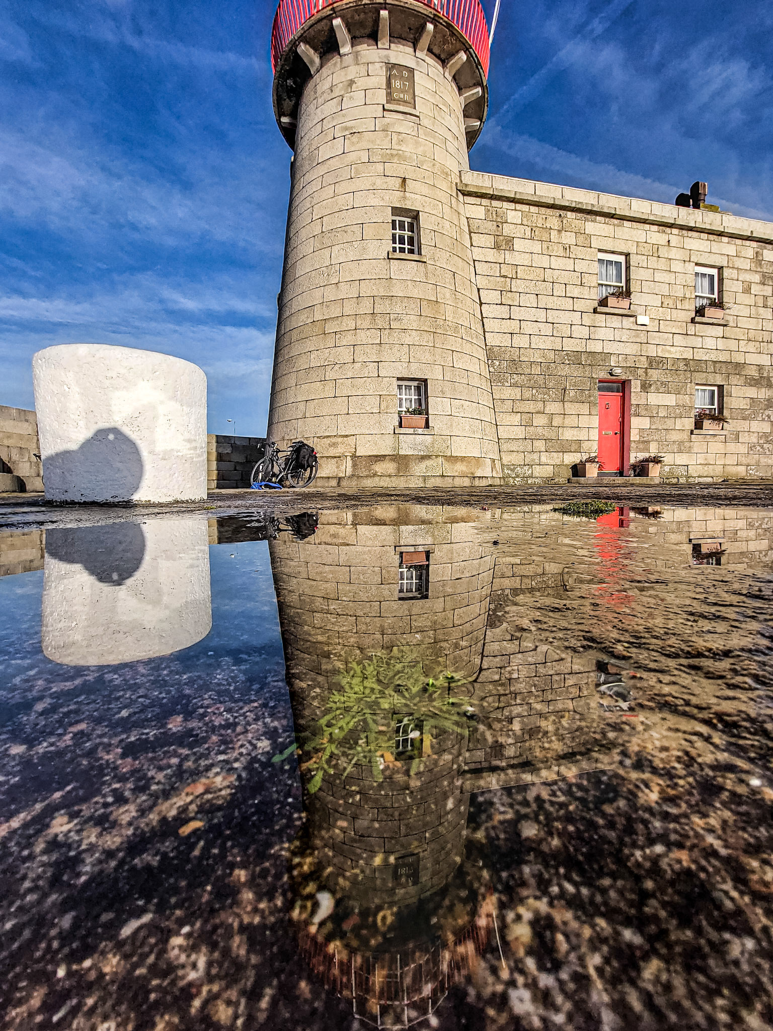 At the end of Howth Pier, Dublin, 23 Dec 2021