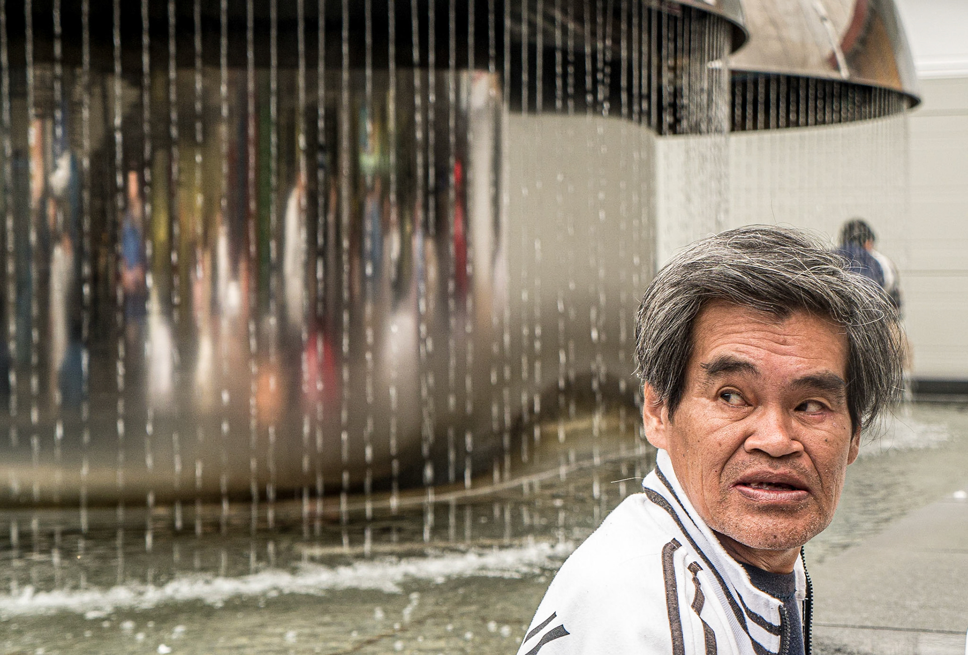 Outside Hiroshima railway station