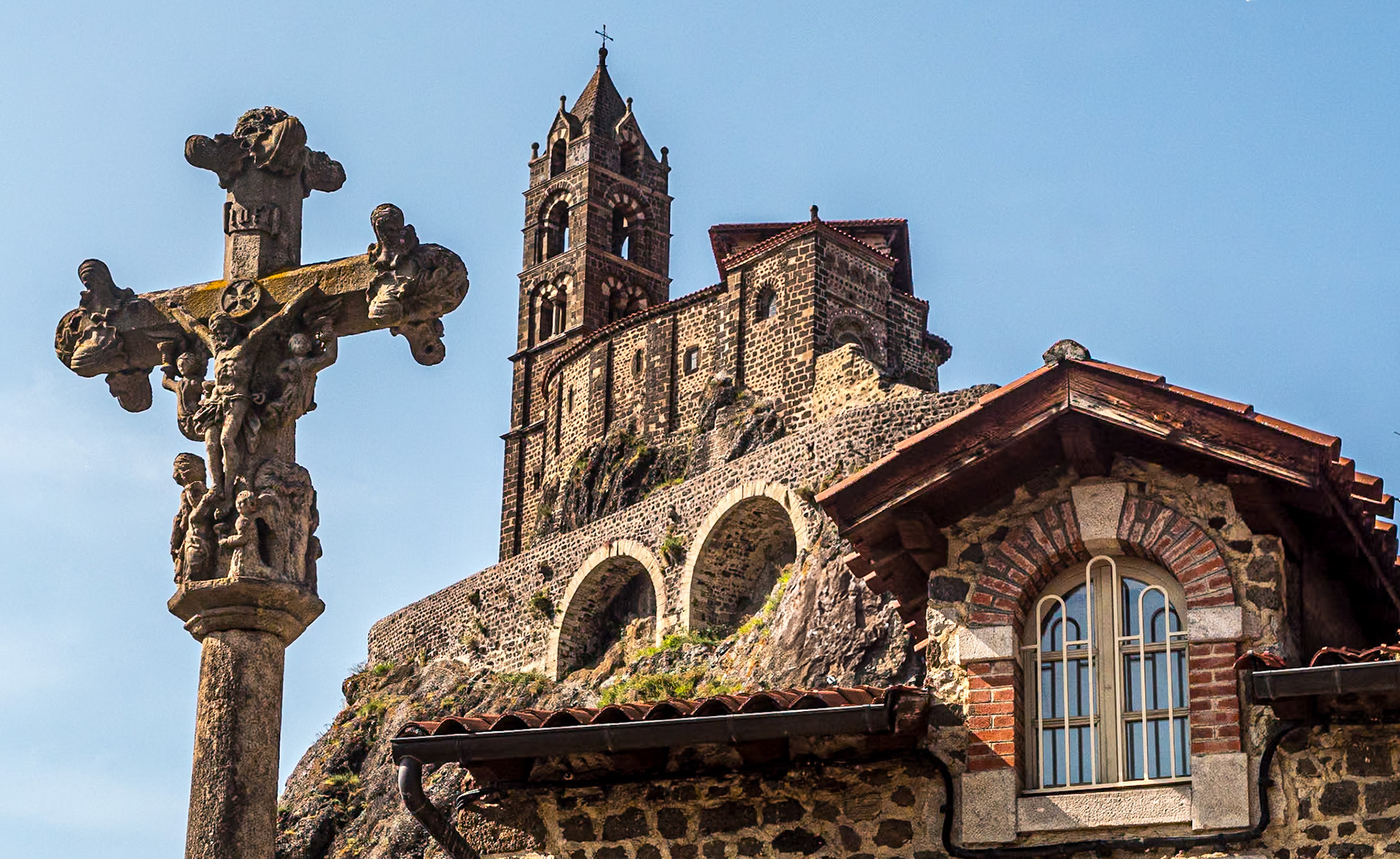 Rocher Saint-Michel d'Aiguilhe, near Le Puy-en-Velay, France, 24 Jul 2024