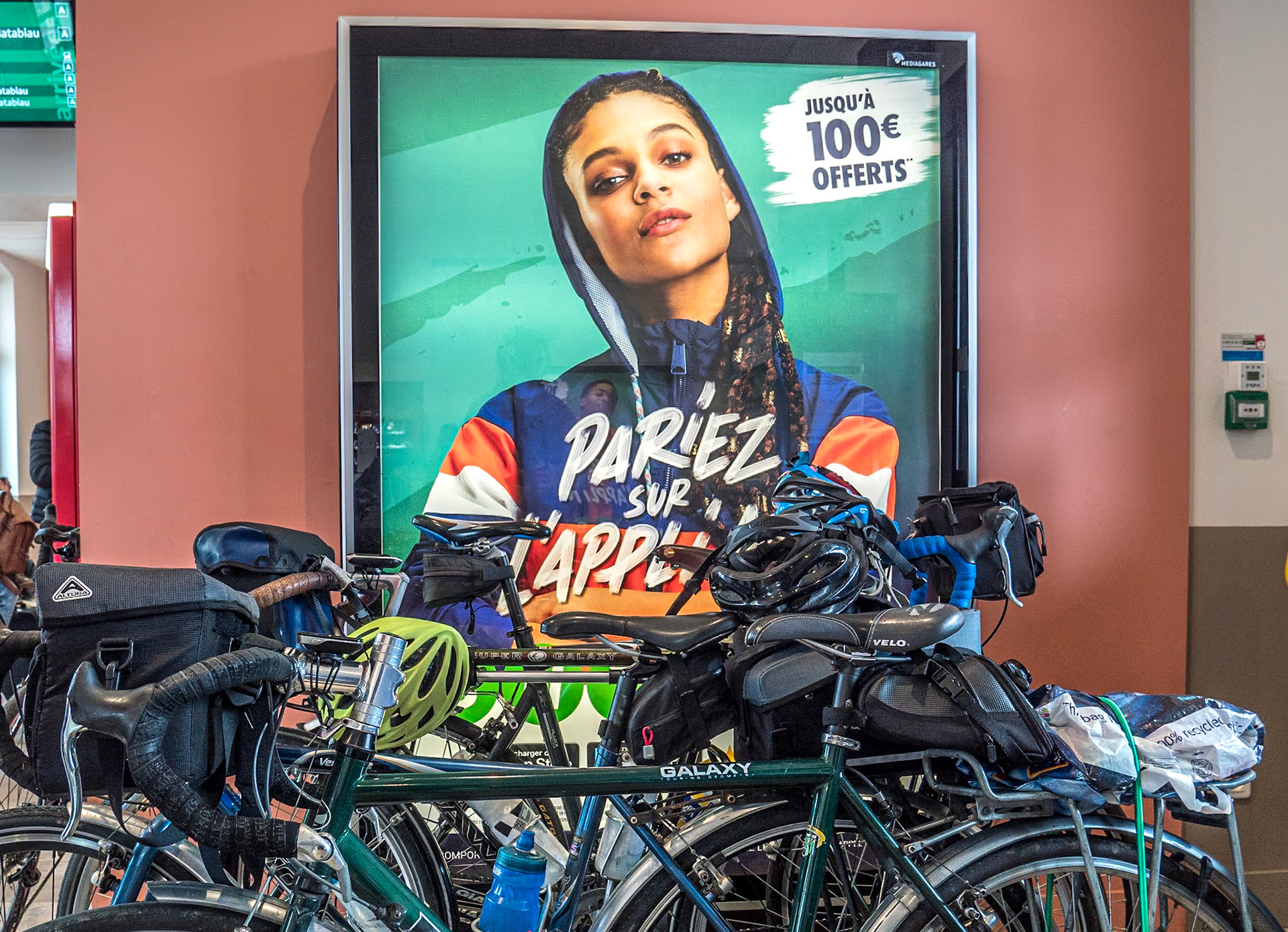 Our bikes at Gare d'Albi-Ville, France, 4 May 2019