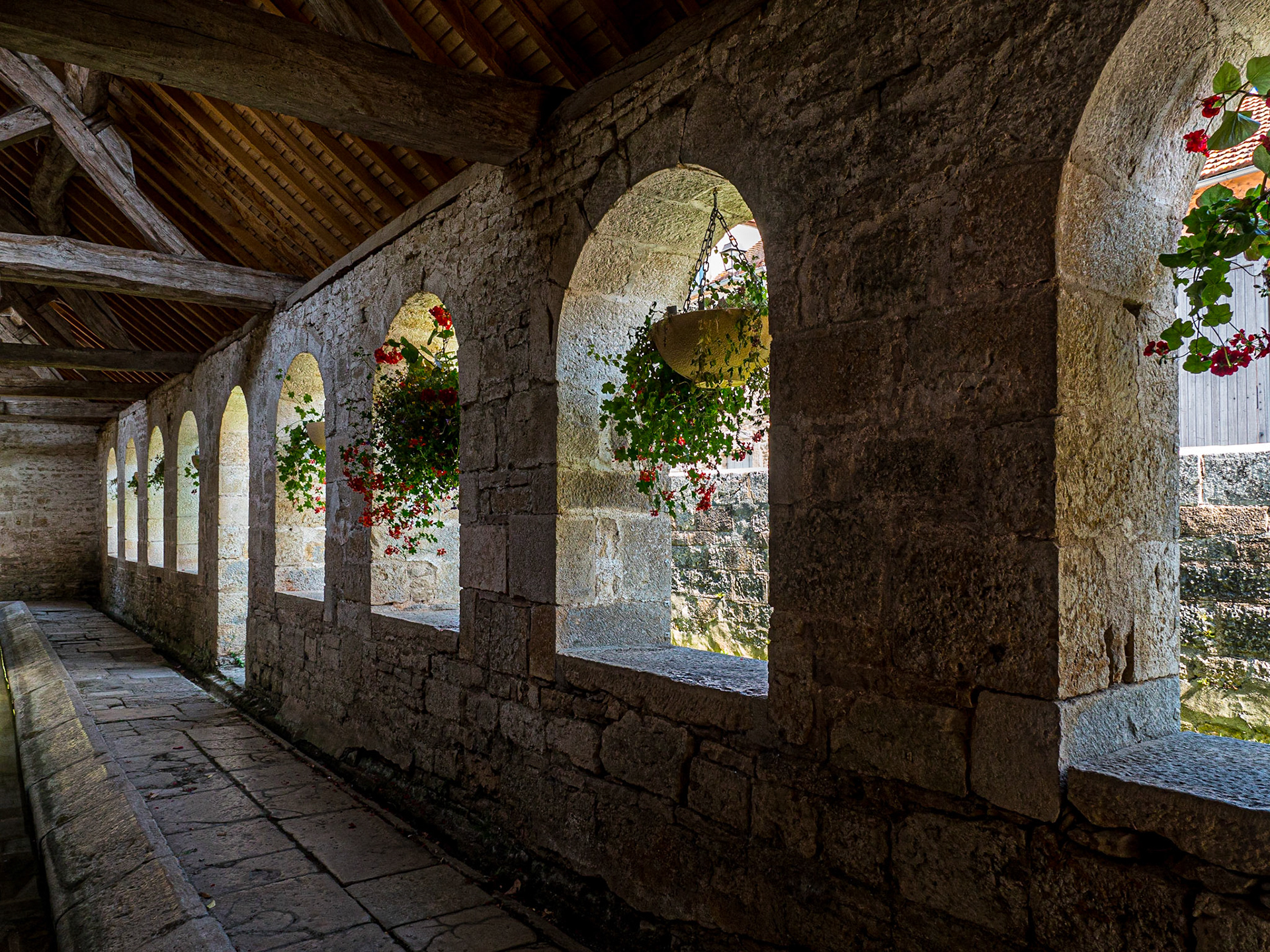 Wash house of Noyers-sur-Serein, France, 21 Sep 2019