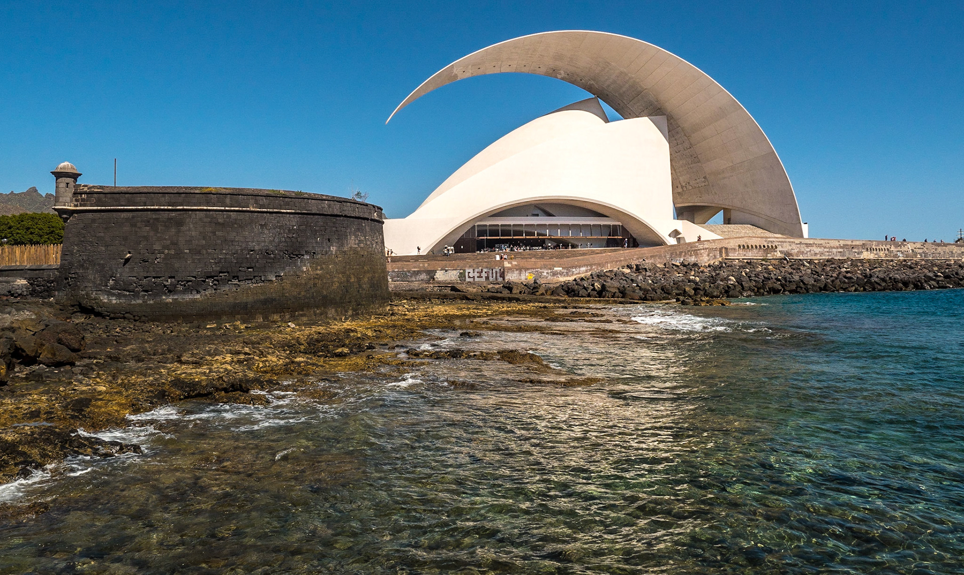 Castle of St John the Baptist and Auditorio, Santa Cruz de Tenerife, 13 Feb 2019