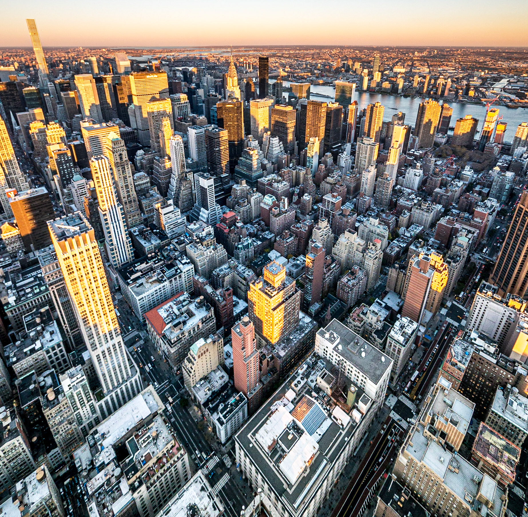 View from 86th floor of the Empire State Building, 20 Nov 2015