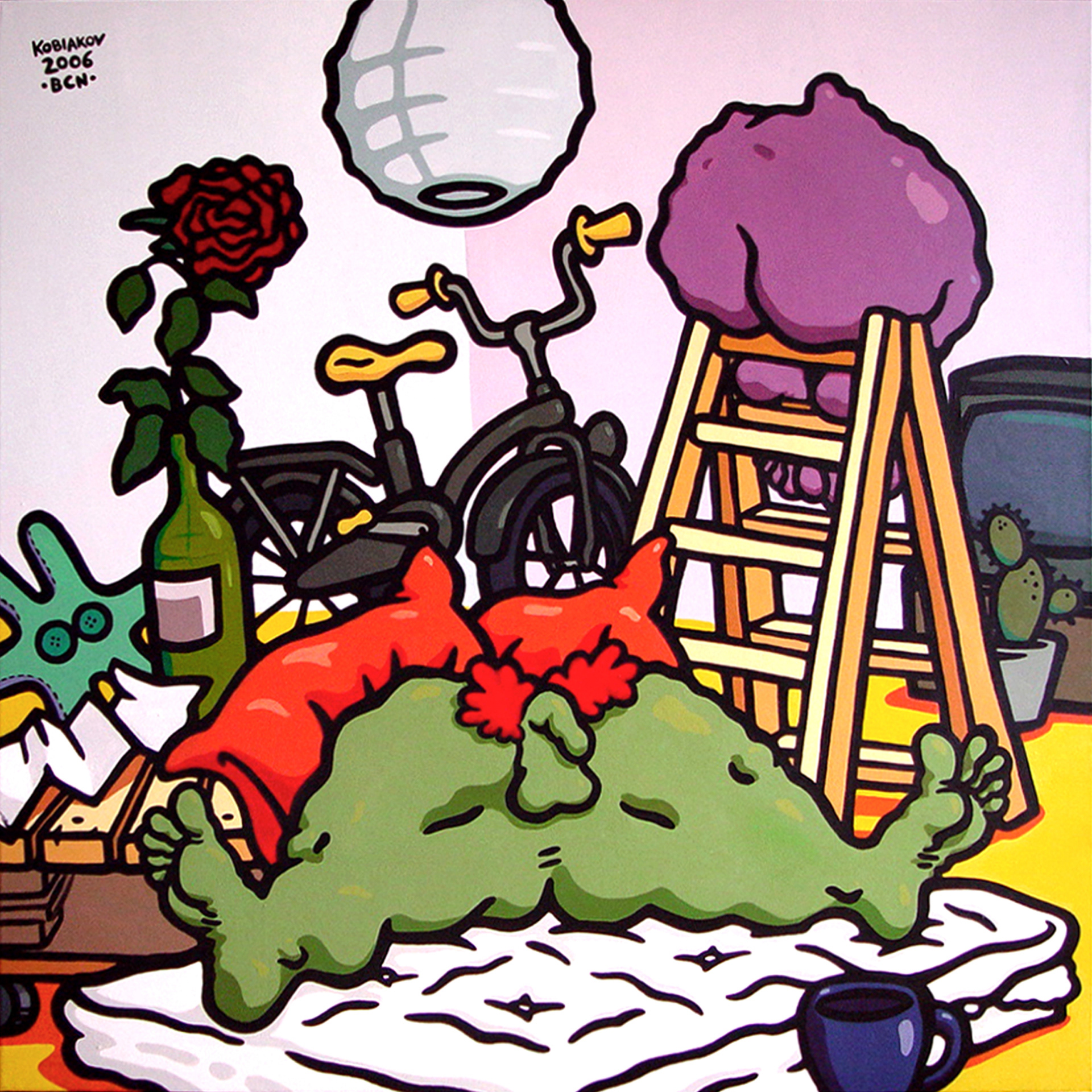 Retrato de mi tristeza, 100 x 100 cm