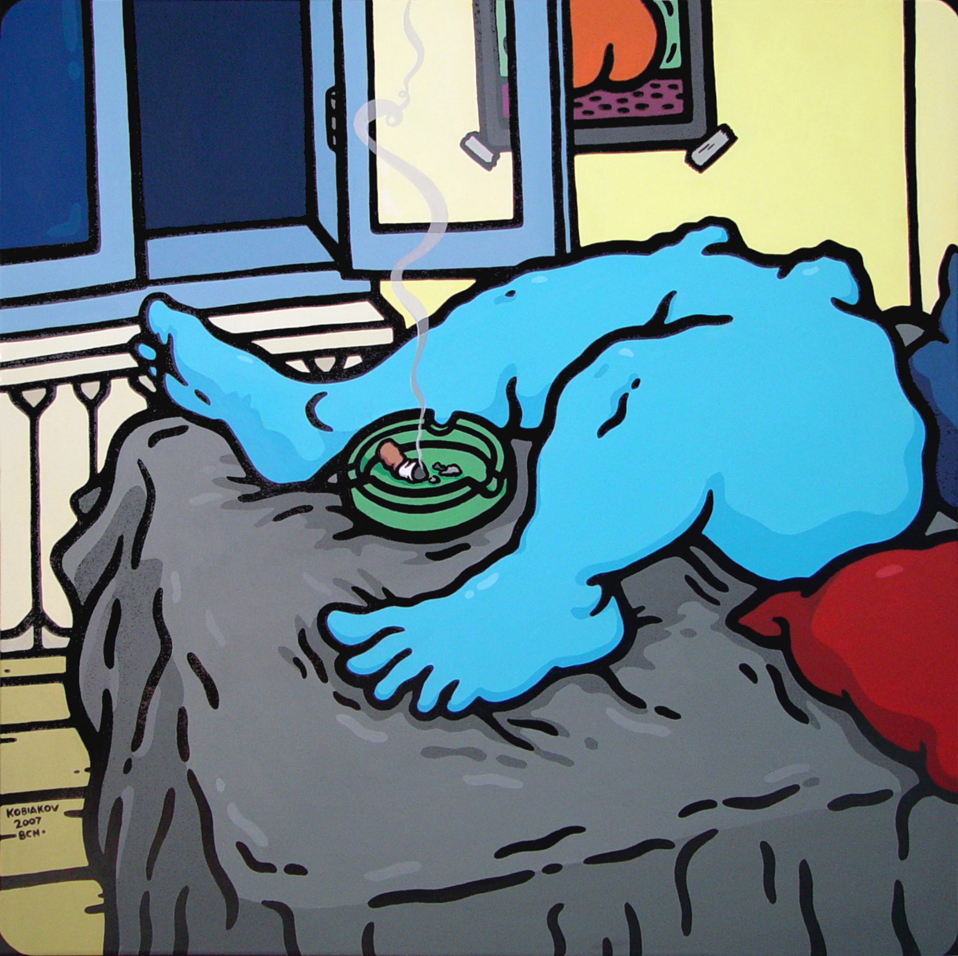 La calma, 100 x 100 cm