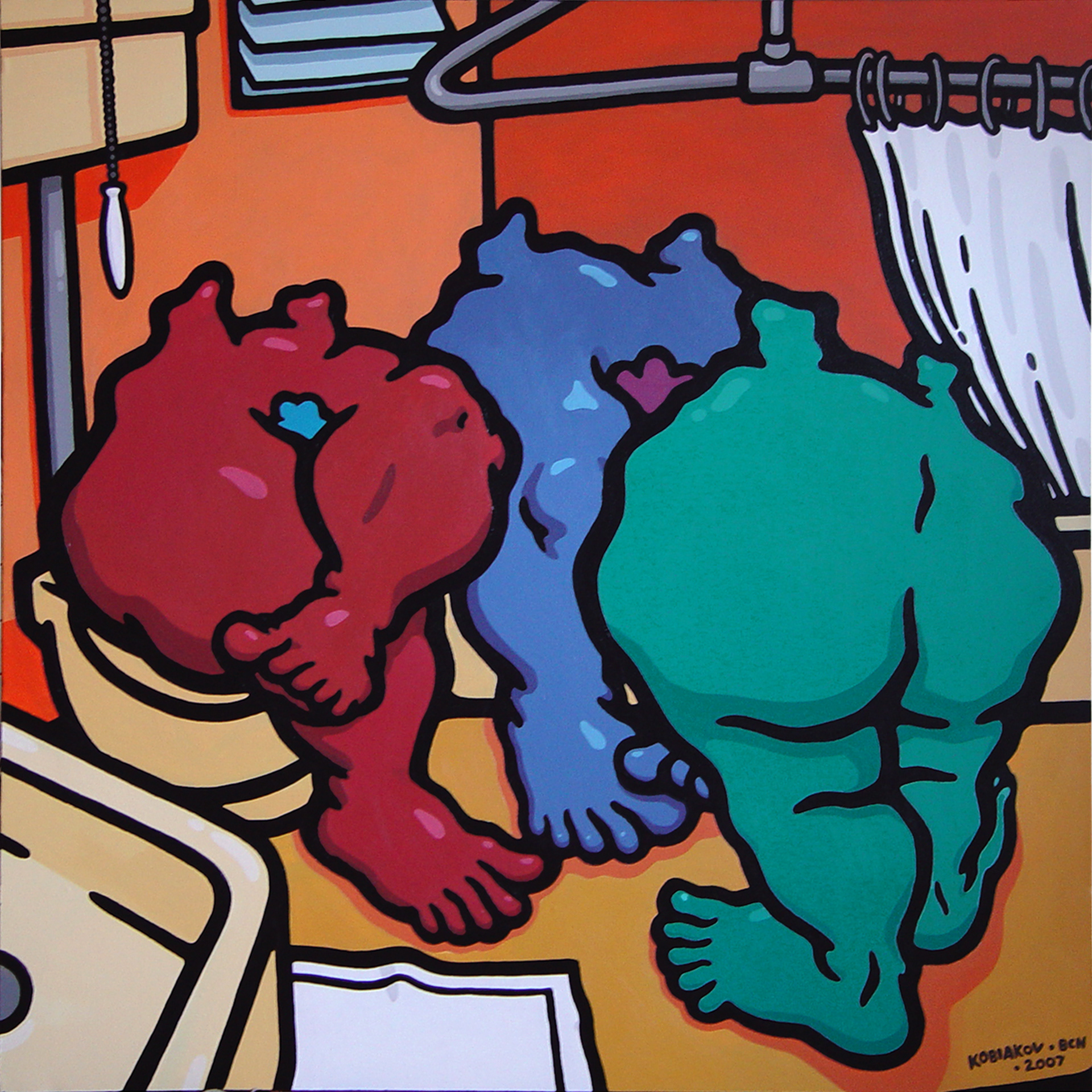Confidentas, 80 x 80 cm