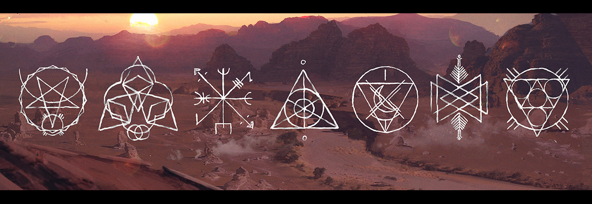 Logo design concept artwork for Seven Lions' live show visuals, created by Daniel Jung of Lycaan Creative Agency.