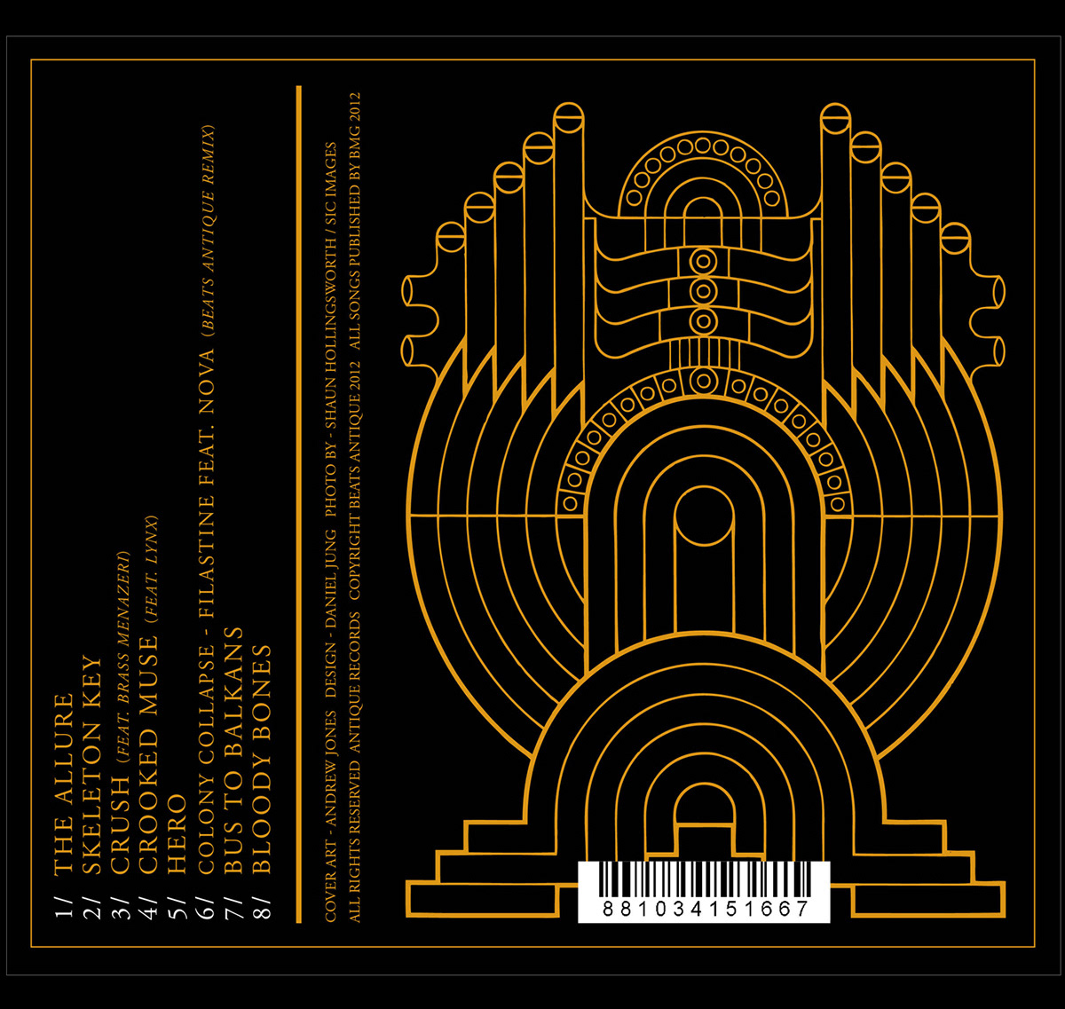 Vinyl record design and hand-drawn illustrations for Beats Antique albums, developed by Daniel Jung of Lycaan Creative Agency.