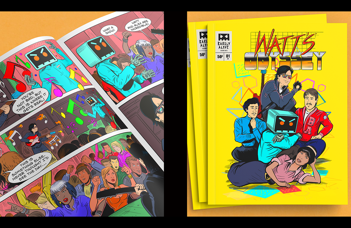 Tour merch design, concert screen graphics, and branding visuals for Barely Alive, developed by Daniel Jung of Lycaan Creative Agency.