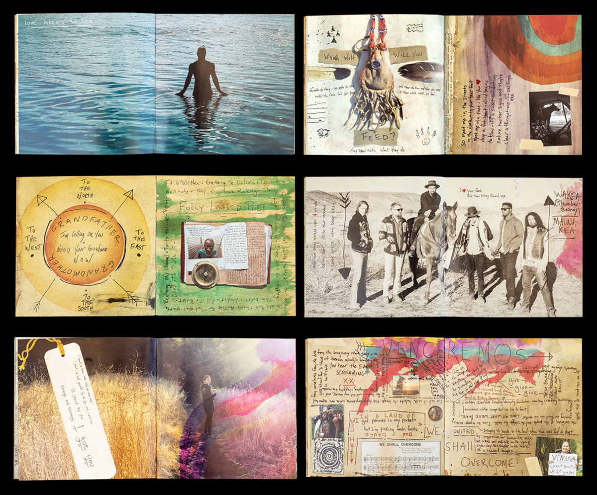 Illustrated artwork, album cover visuals, and vinyl design for Nahko and Medicine for the People, designed by Daniel Jung of Lycaan Creative Agency.